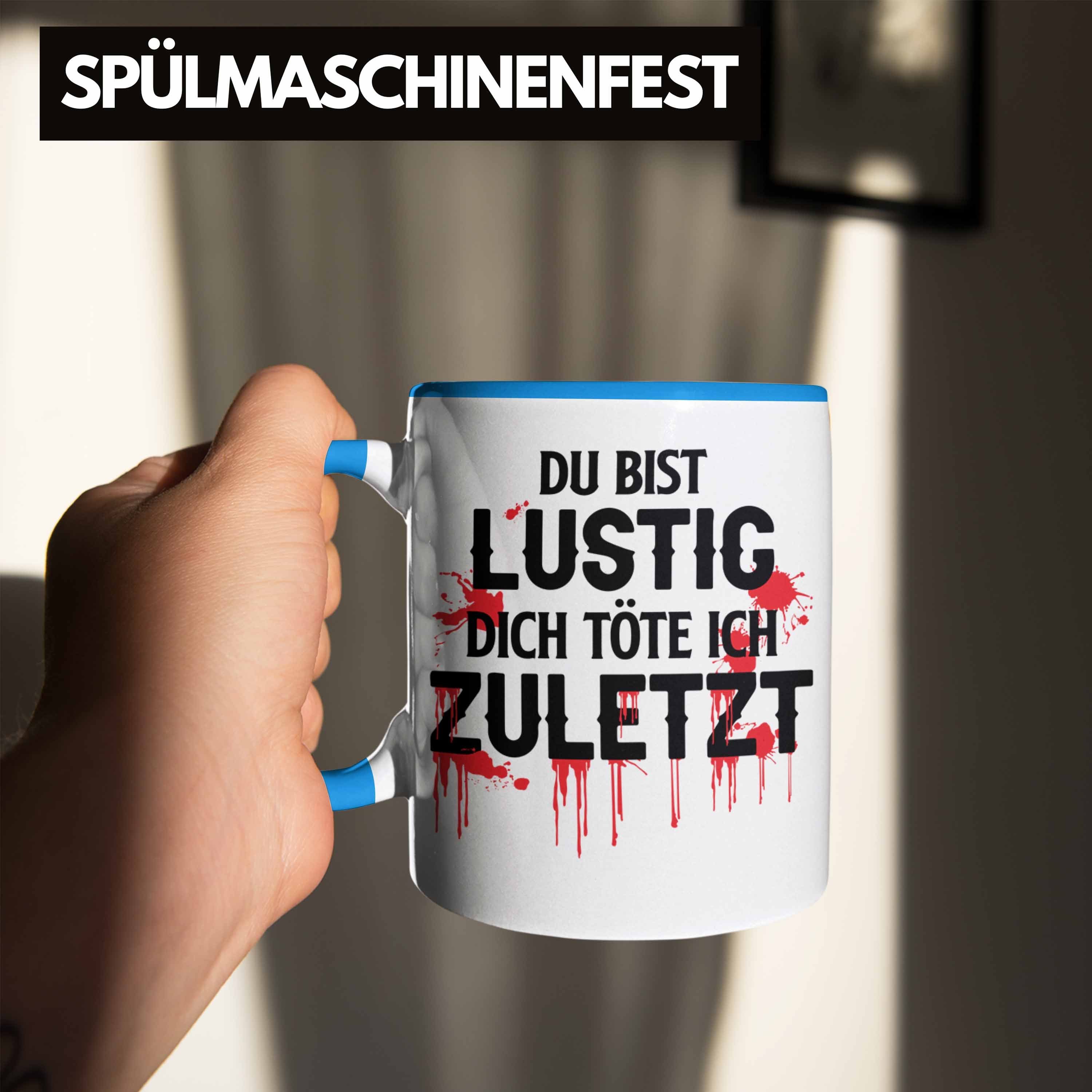 Erwachsenen Bist Trendation Lustiger Kollegin Geschenkidee Spruch Humor Geschenk Lustig Blau - Trendation Du Tasse Tasse Bester Kollege