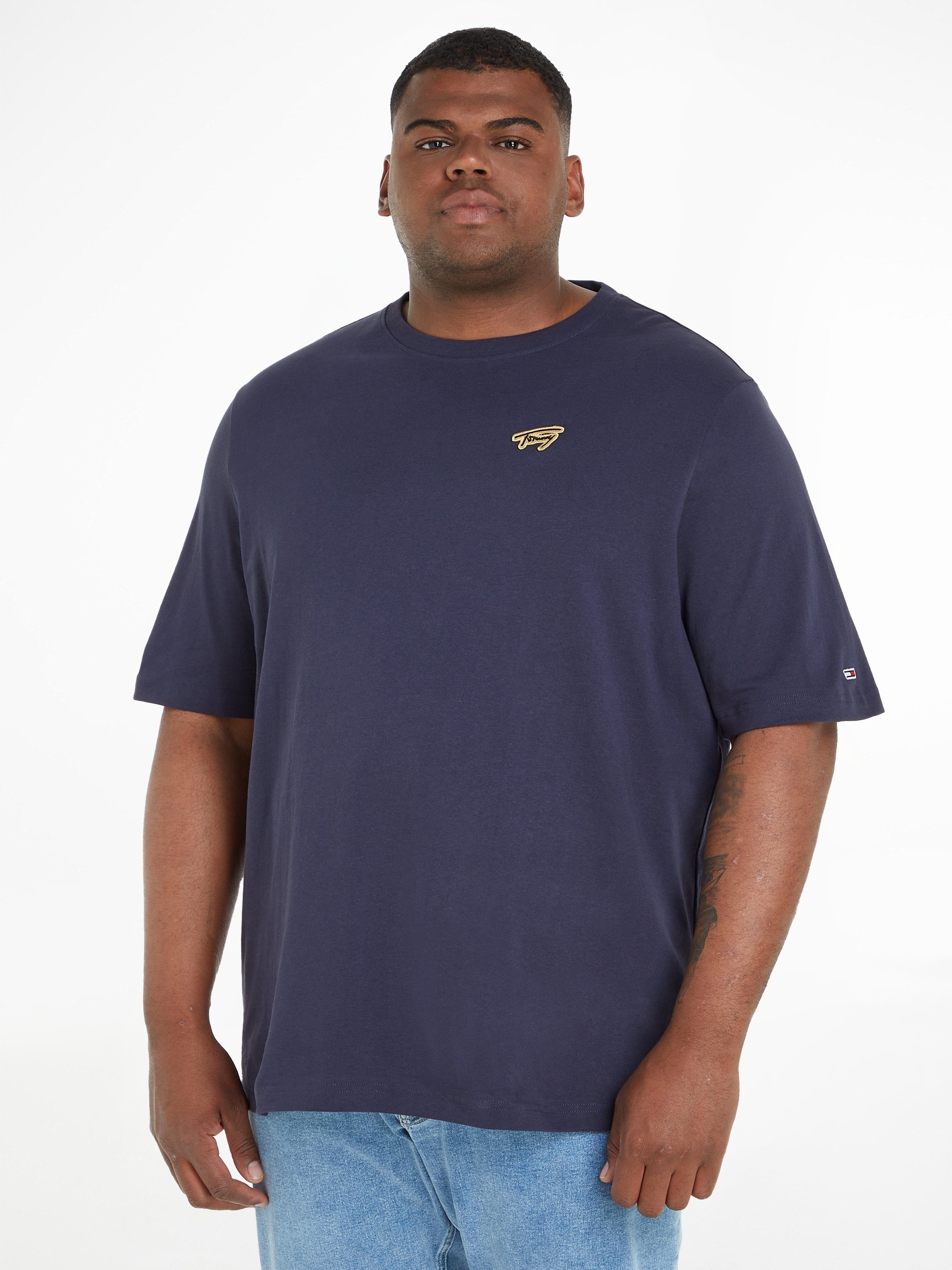 T-Shirt Plus Navy Jeans Tommy PLUS SIGNATURE CLSC TJM GOLD Twilight TEE