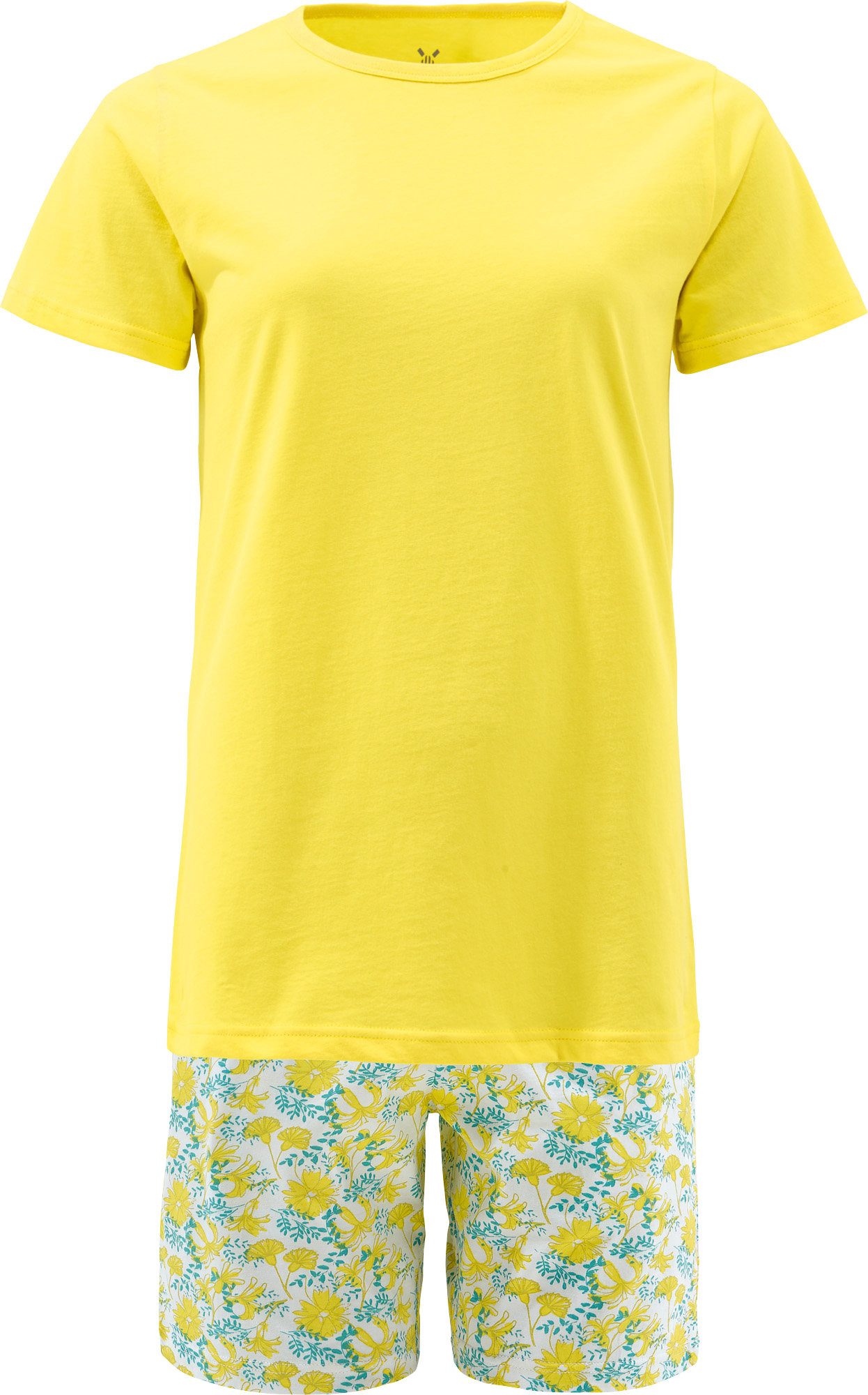 Erwin Müller Pyjama Damen-Shorty Single-Jersey Blumen
