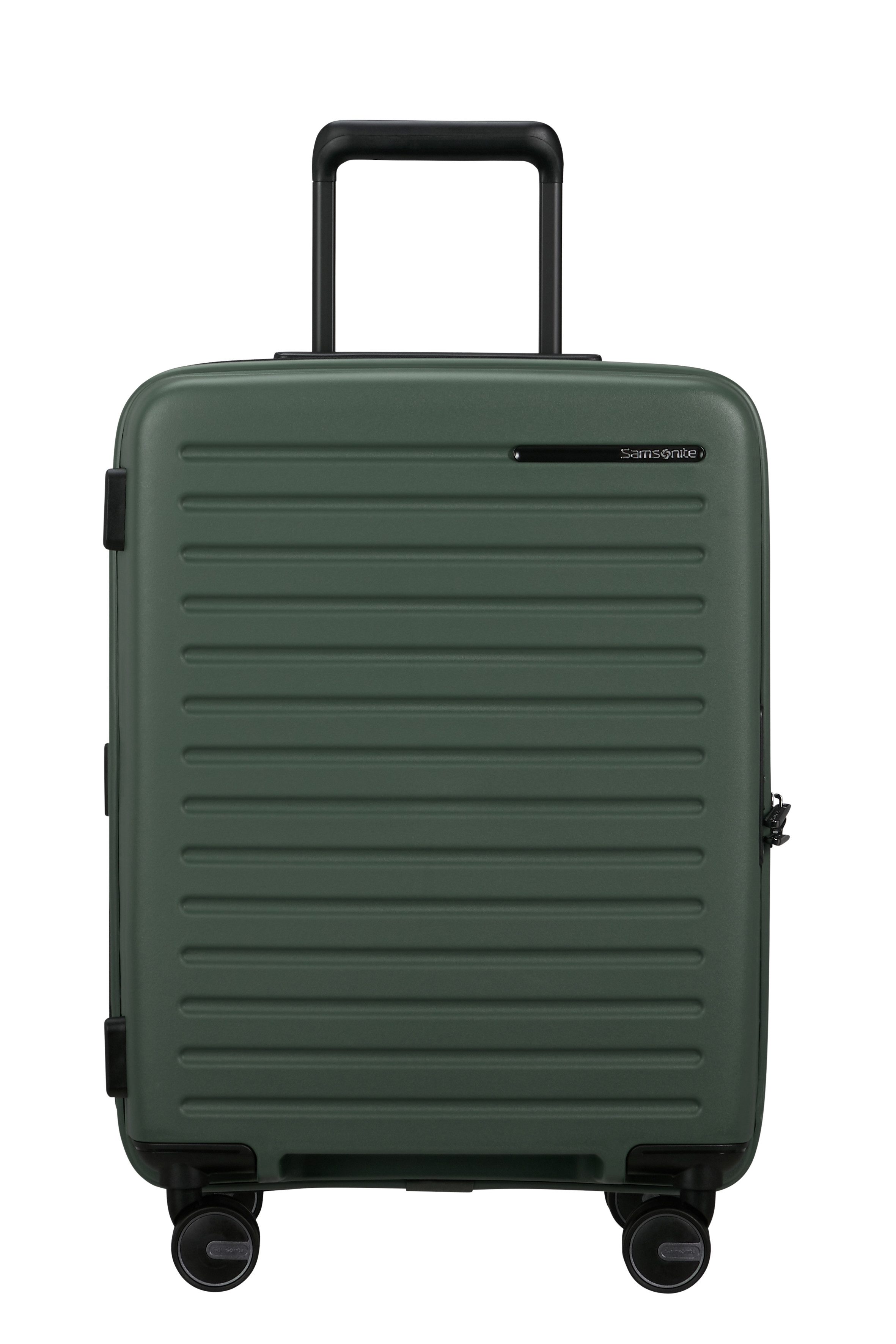 Samsonite Hartschalen-Trolley RESTACKD, 4 Rollen, mit fester Trennwand und verstellbaren Packgurten