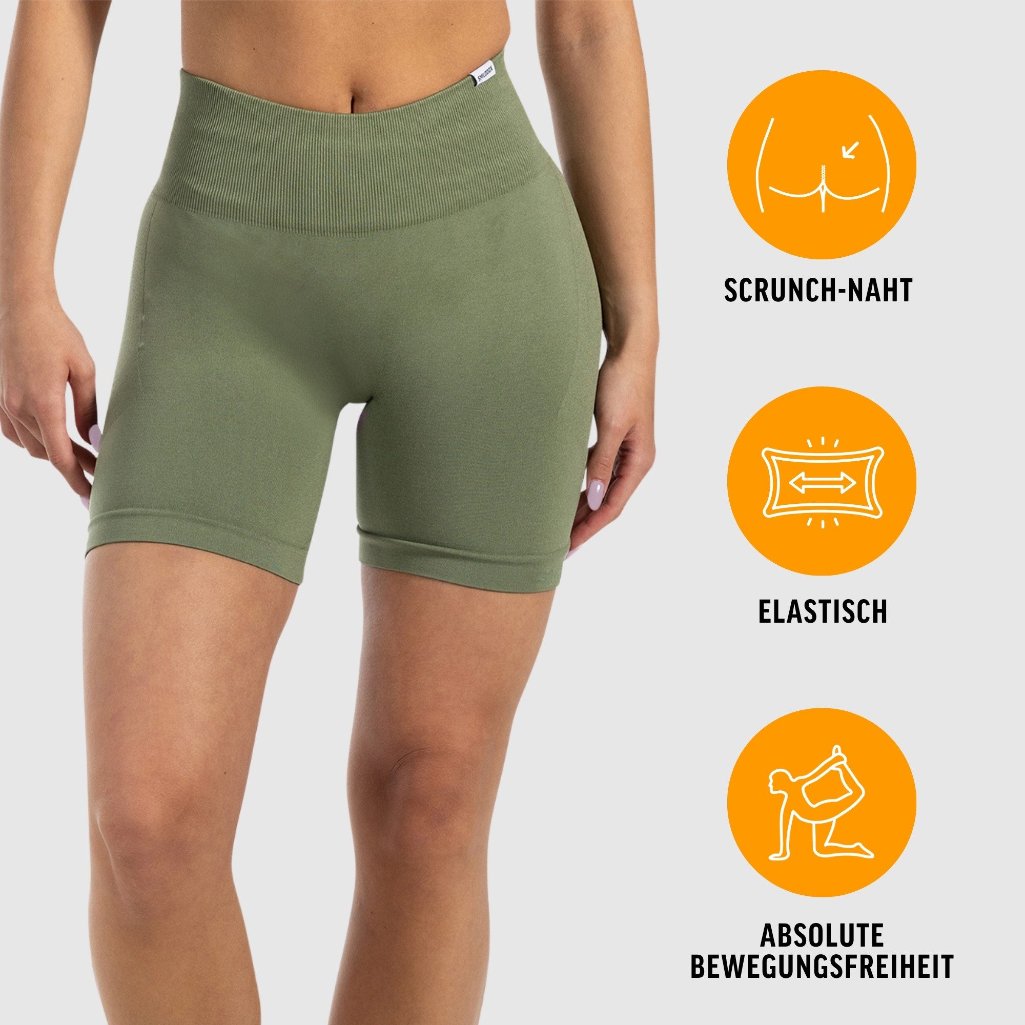 Smilodox Shorts Edina, Seamless Scrunch Sportshorts, Figurformende Po-Kontu günstig online kaufen