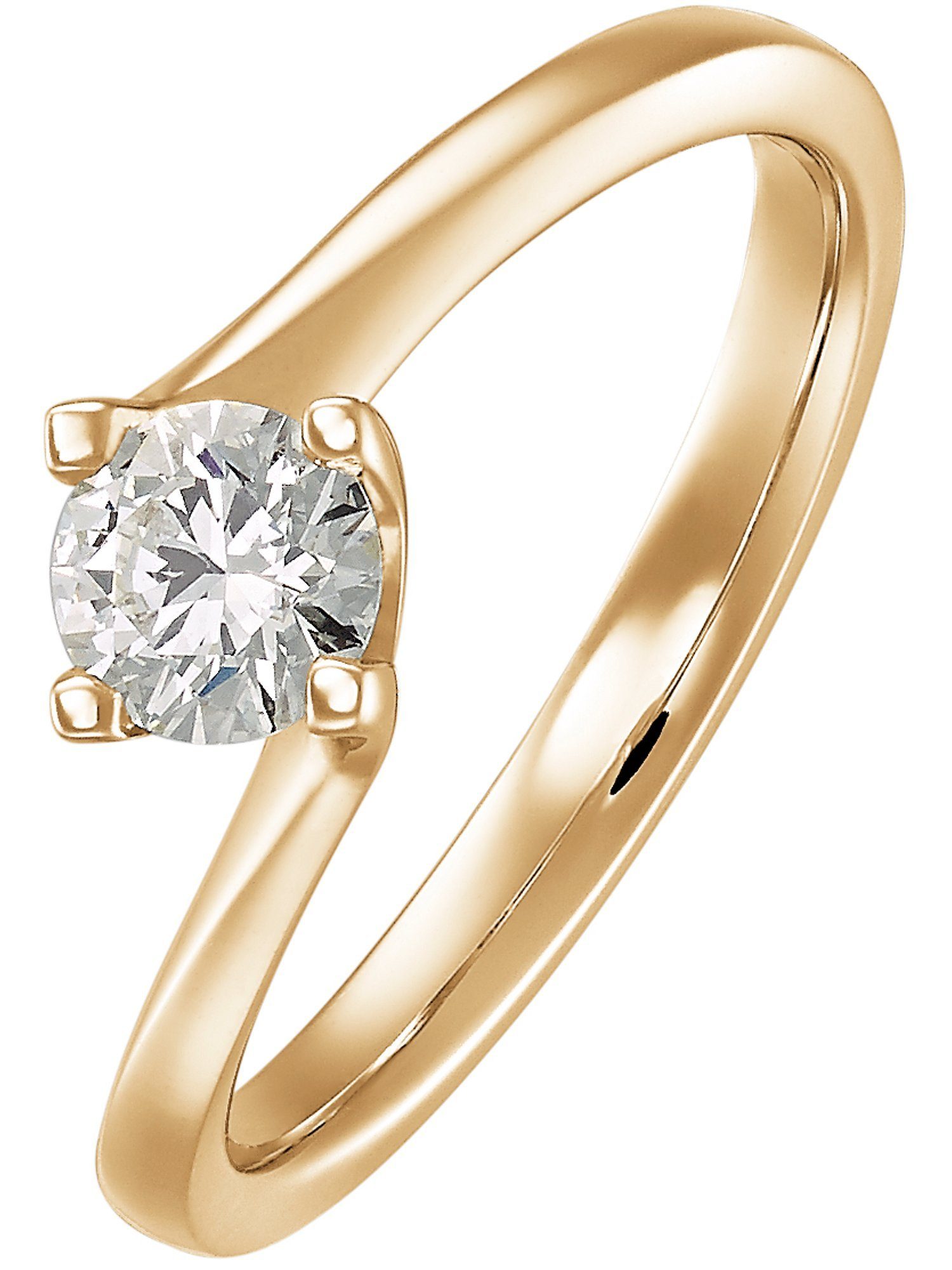 CHRIST Diamantring CHRIST Damen-Damenring 585er Gelbgold Diamant 1