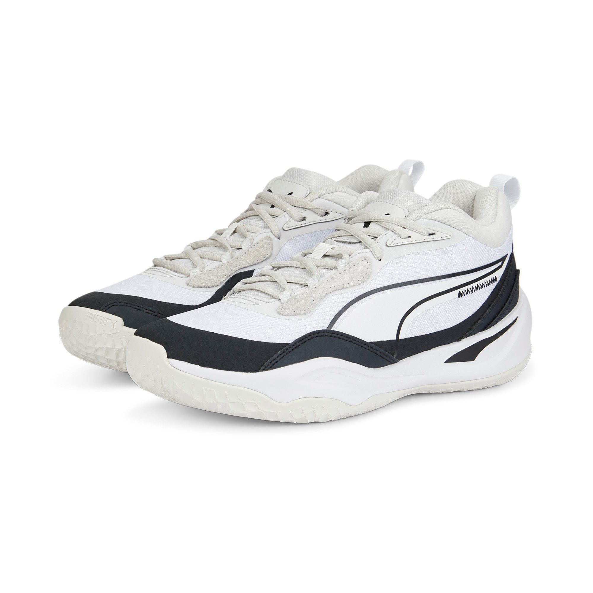 PUMA Hallen-Indoorschuhe Playmaker Pro weiss/schwarz Herren Badmintonschuh