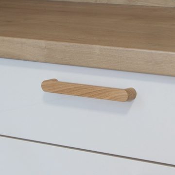 ekengriep Möbelgriff 258, Holzgriff aus Eiche für Küche, IKEA Schrank, Schublade usw.