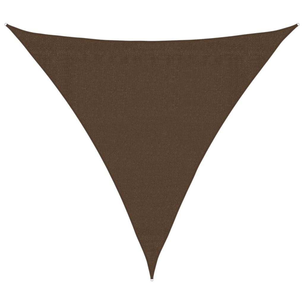 Sonnensegel Sonnensegel 160 g/m² Braun 3x3x3 m HDPE