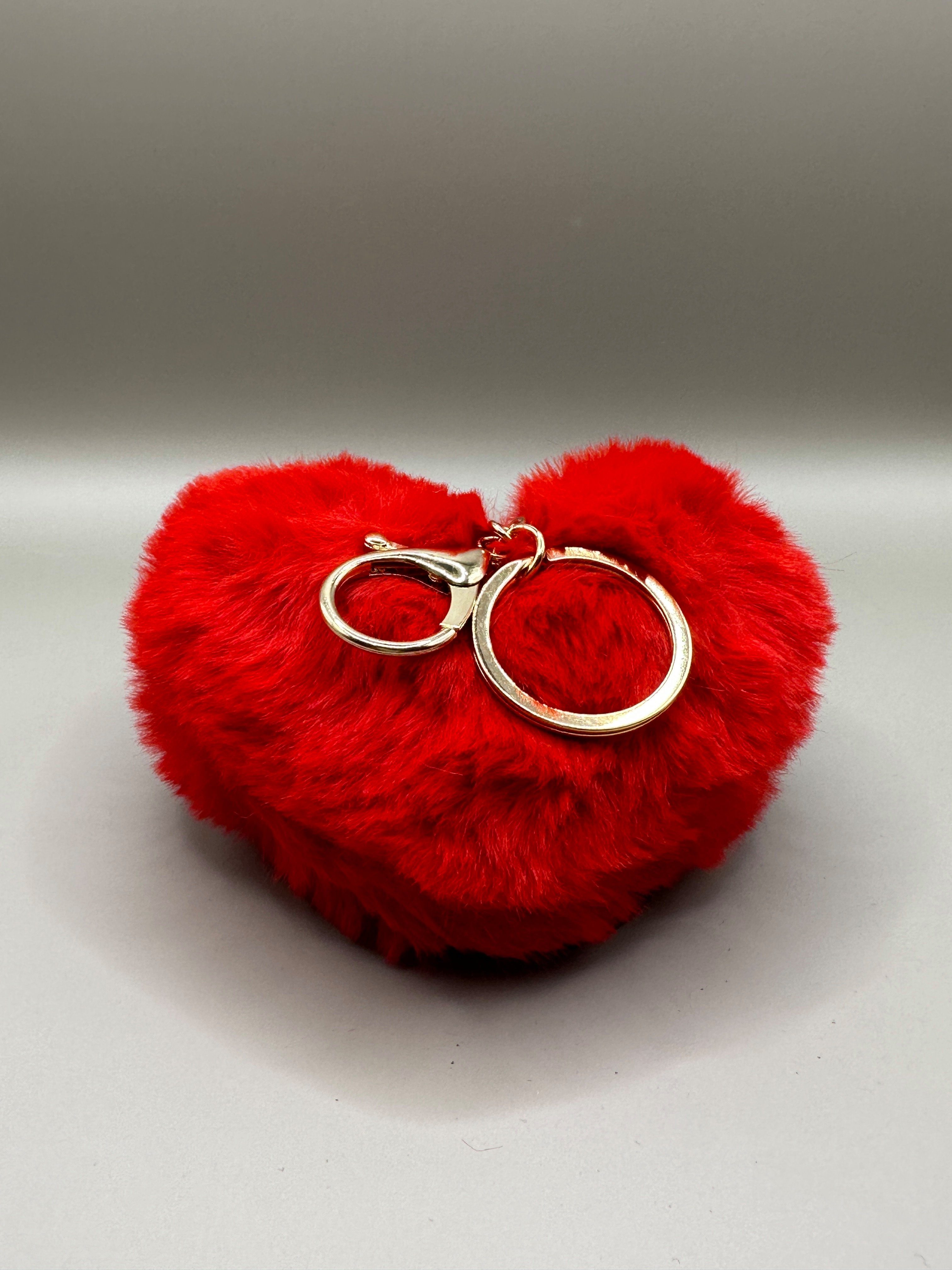 Stelby Schlüsselanhänger Schlüsselanhänger Plüsch herzförmig - verschiedene günstig online kaufen