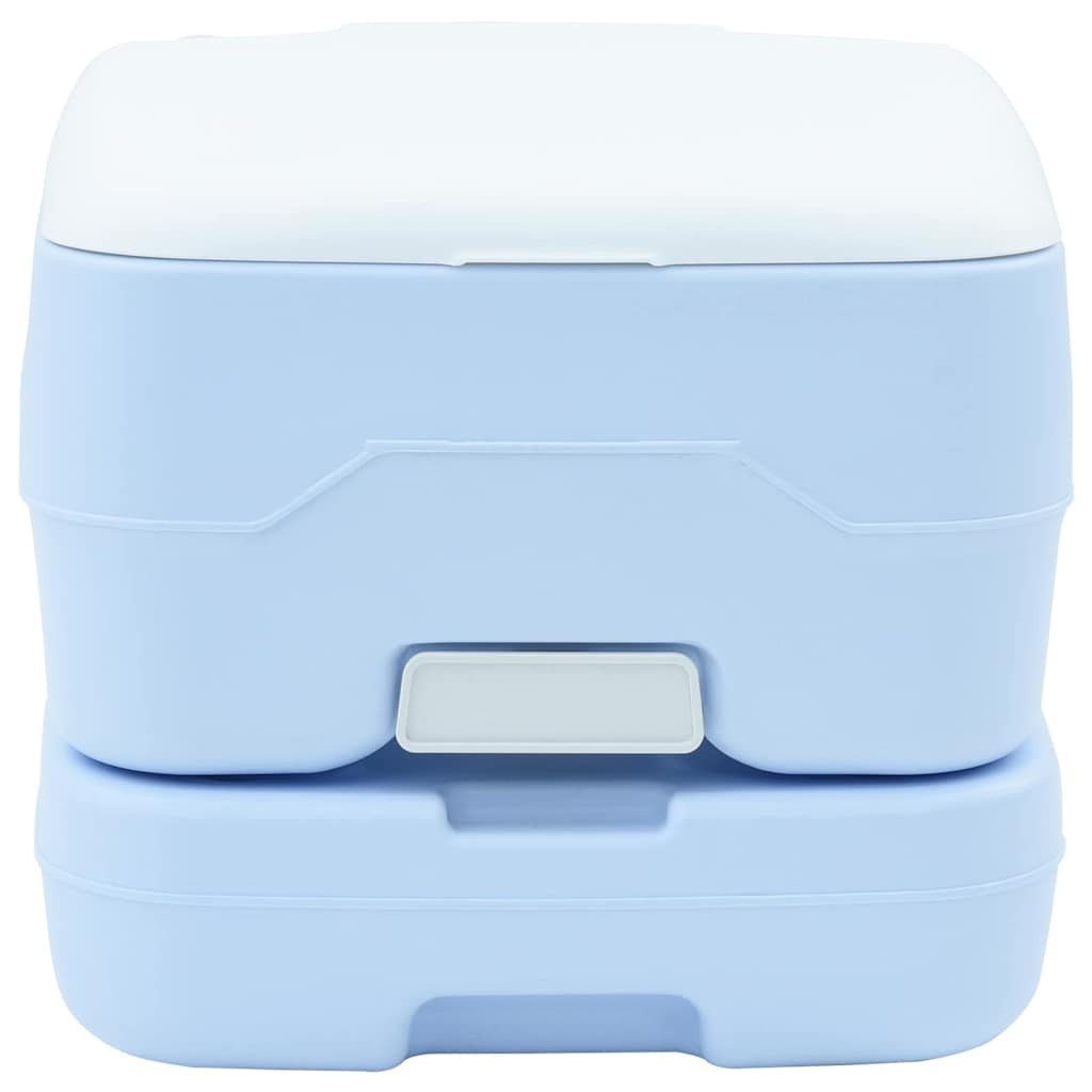 vidaXL Campingtoilette Camping-Toilette Helles Blau und Weiß 41,5 x 36,5 x 30 cm, (1-St)