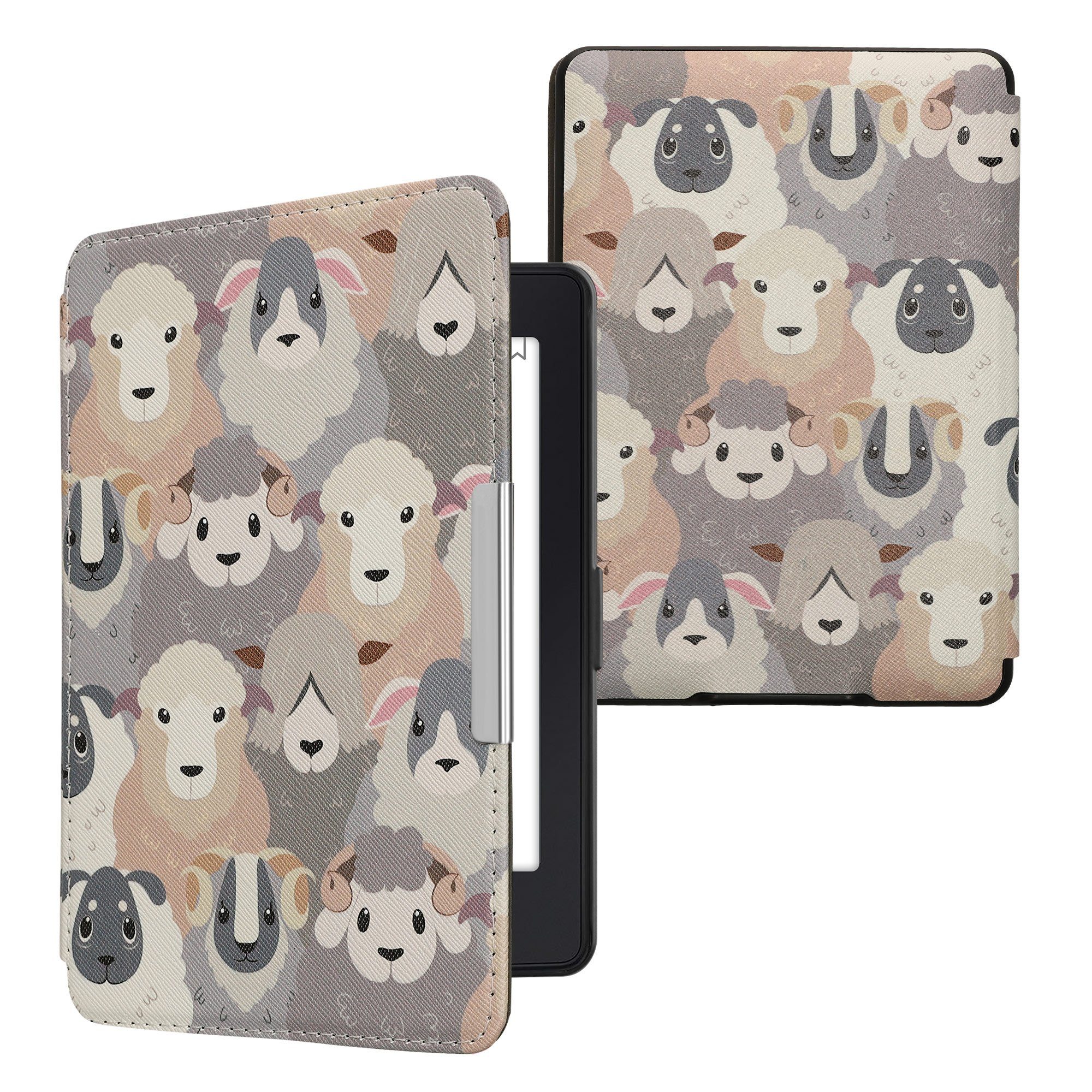 Kvmobile Flipcase Für Kindle Paperwhite – Mikrofaser-Hülle Mit Magnetverschluss, Kompatibel Bis 7. Generation