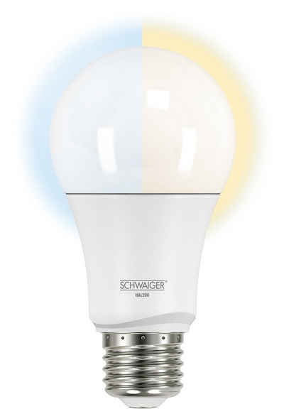 Schwaiger LED-Leuchtmittel HAL200, E27, warm, neutral, kaltweiß, dimmbar