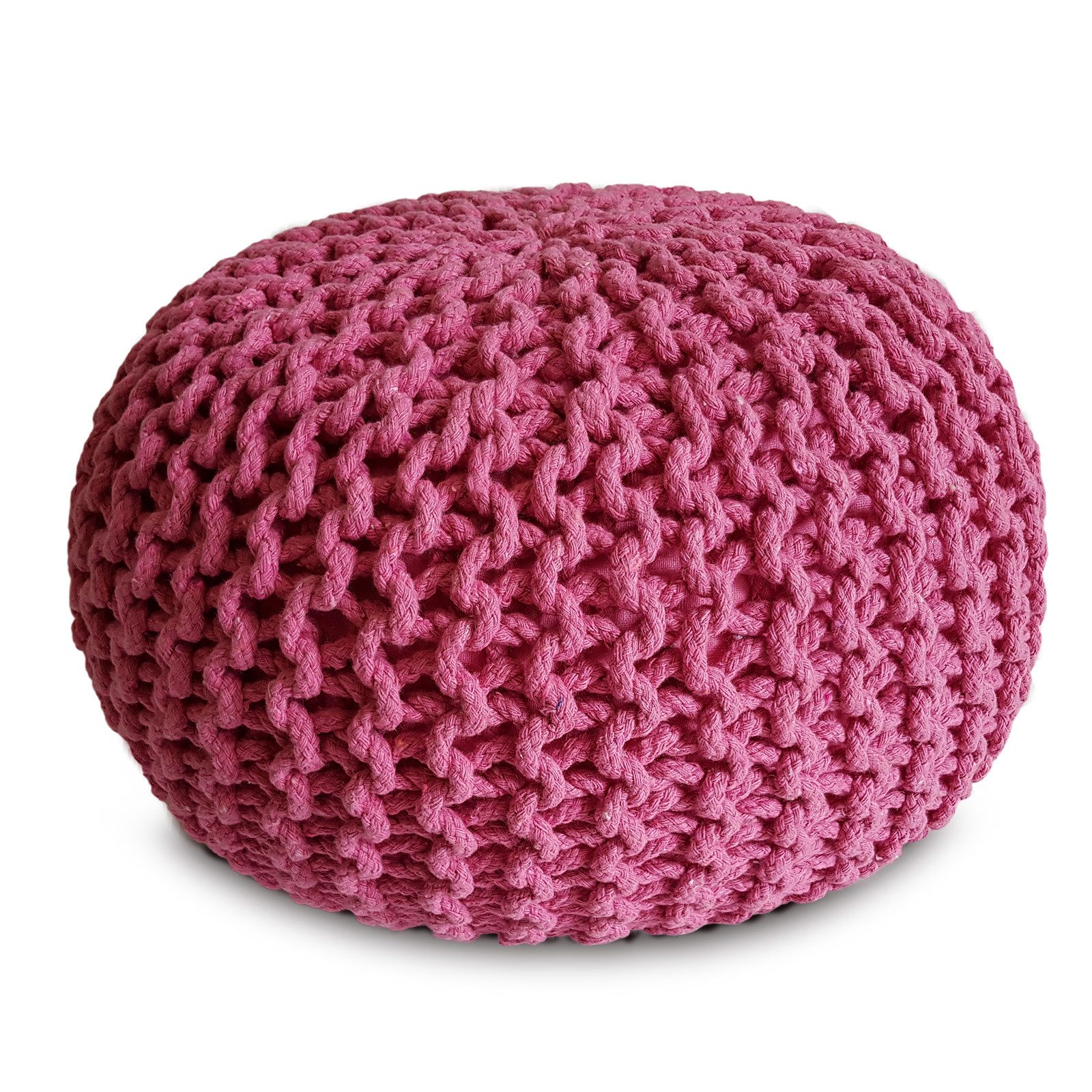 Amagohome Sitzhocker Strickhocker XXL Pouf Ø55 H37cm Bodenkissen Sitzpouf B günstig online kaufen