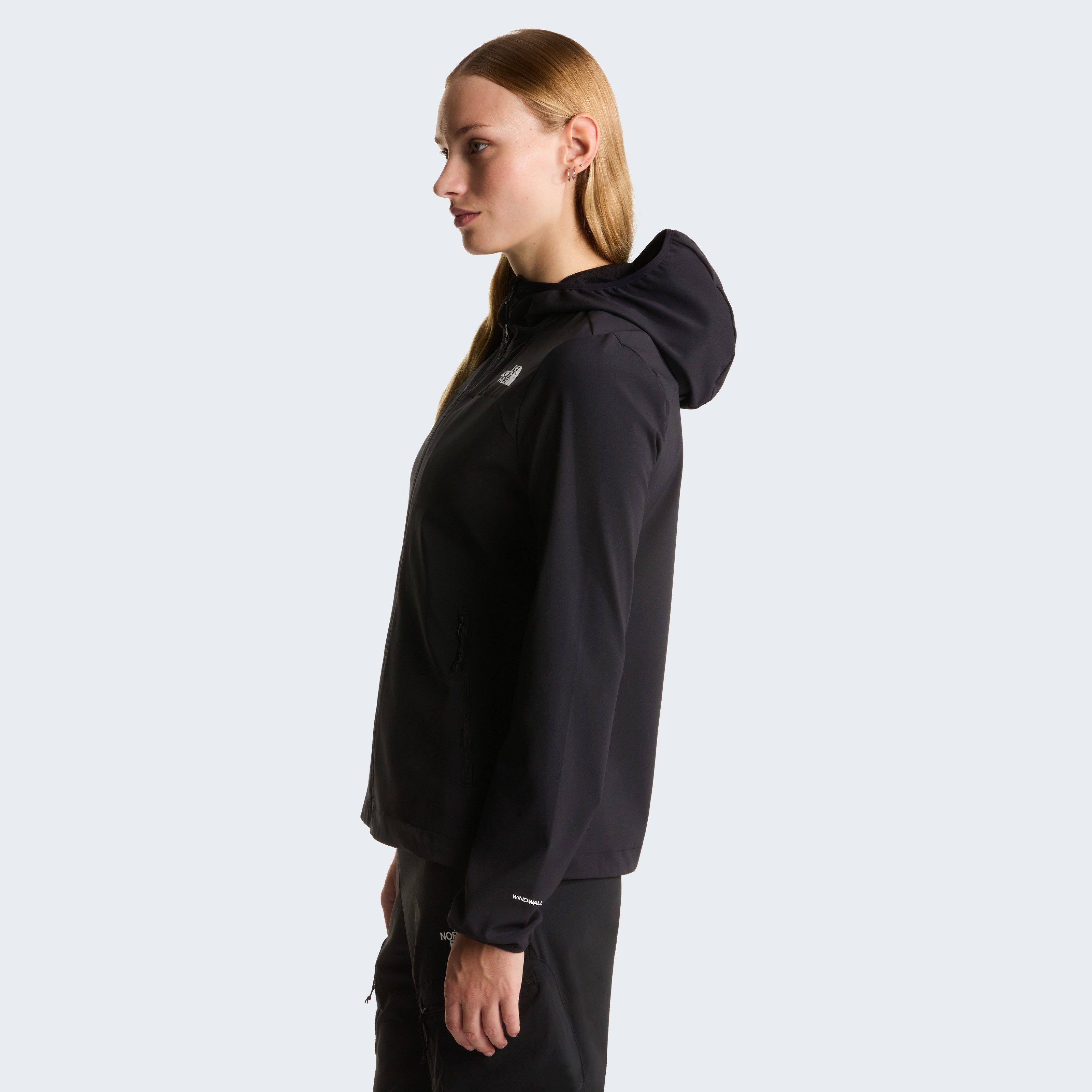 The North Face Softshelljacke W NIMBLE HOODIE 2 sportlicher Stil, aus hochelastischem Material, WindWall™-Gewebe