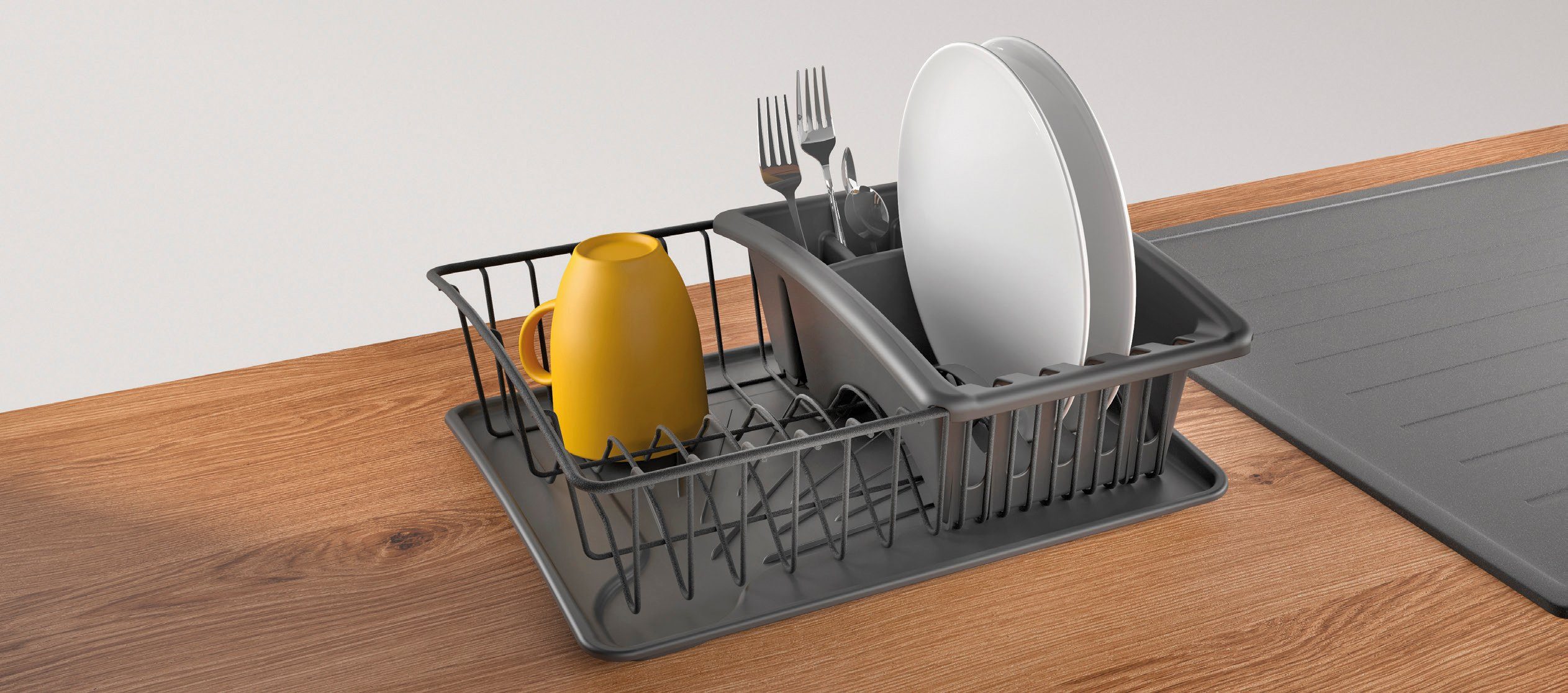 Metaltex Geschirrständer Aquatex Plus Spülkorb, TouchTherm®-Beschichtung