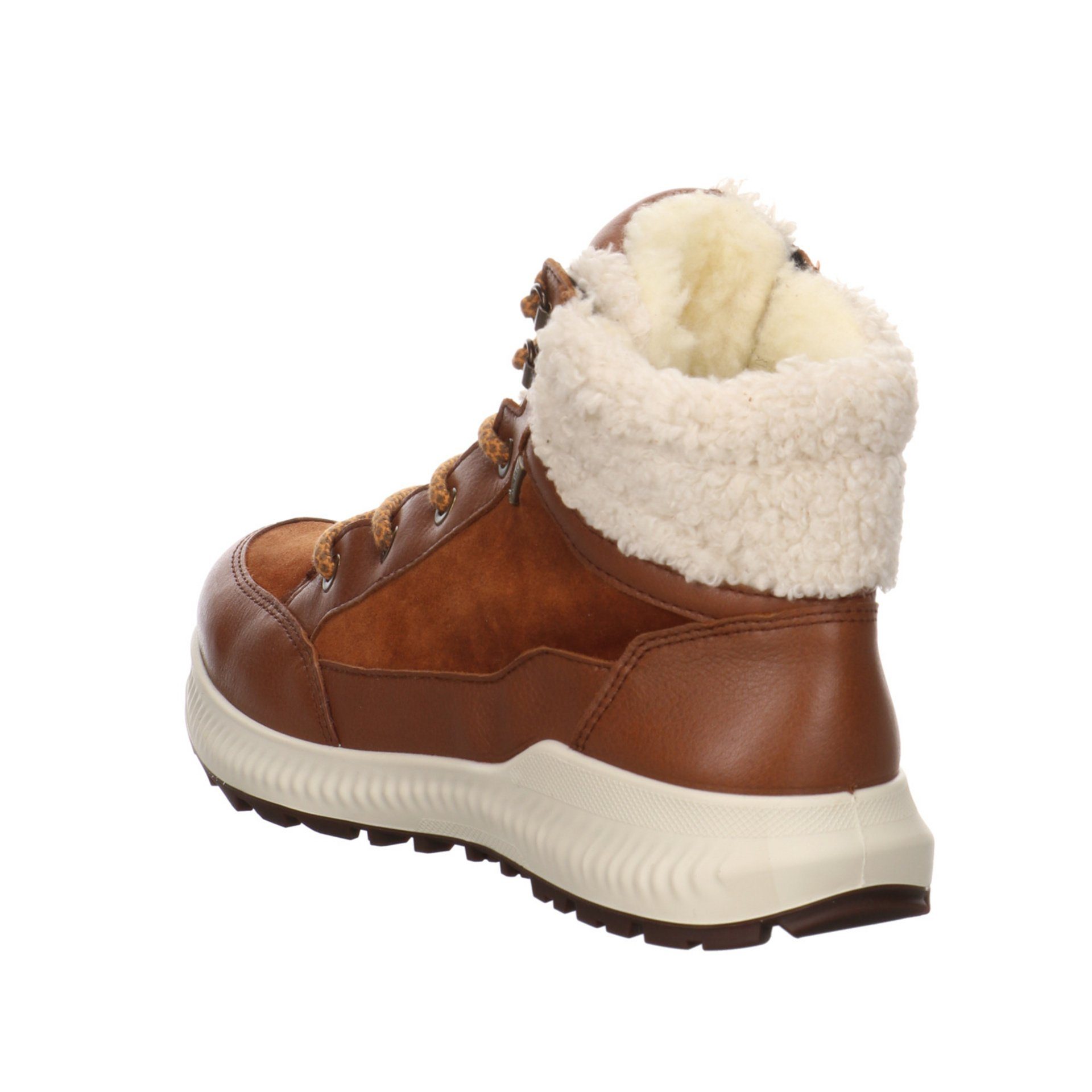 Damen Elegant Stiefel Ara Freizeit Hiker braun 046745 Schuhe Leder-/Textilkombination Stiefelette Boots