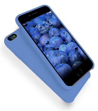 MyGadget Handyhülle Gummierte Schutzhülle Soft Case Silikon Cover, MyGadget Hülle Gummiert für Apple iPhone 6 Plus / 6s Plus - Schutzhülle Case mit Soft Touch Silikon Finish - Handyhülle Cover Stoßfest in Pastell Blau