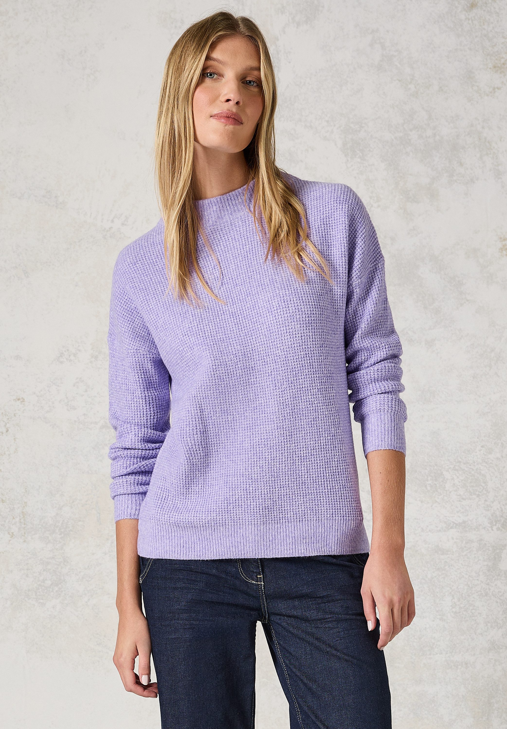 CECIL Strickpullover mit Materialmix günstig online kaufen