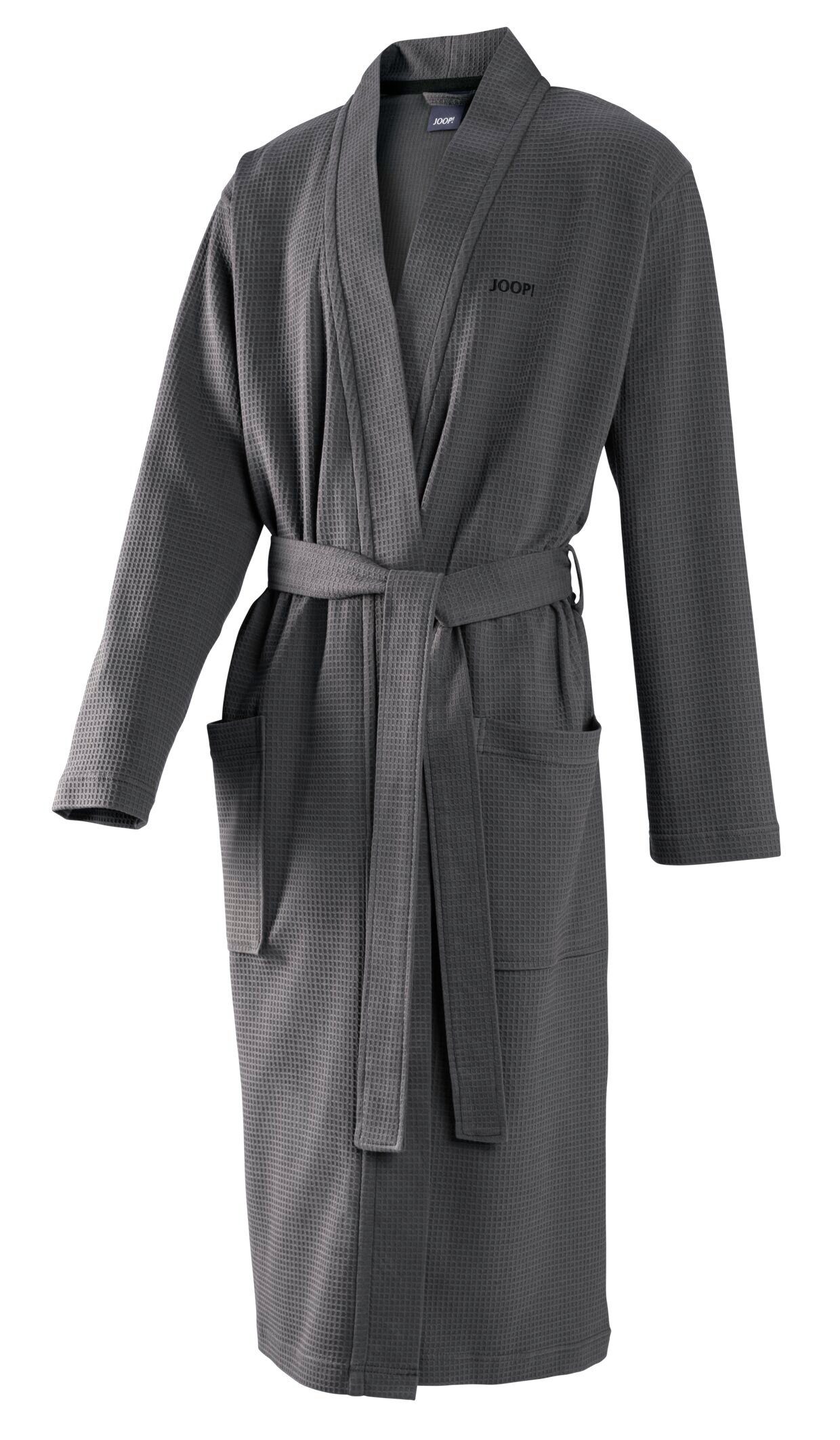 JOOP! Bademantel JOOP! LIVING - BADEMANTEL UNI PIQUÉ Herren-Kimono, Textil