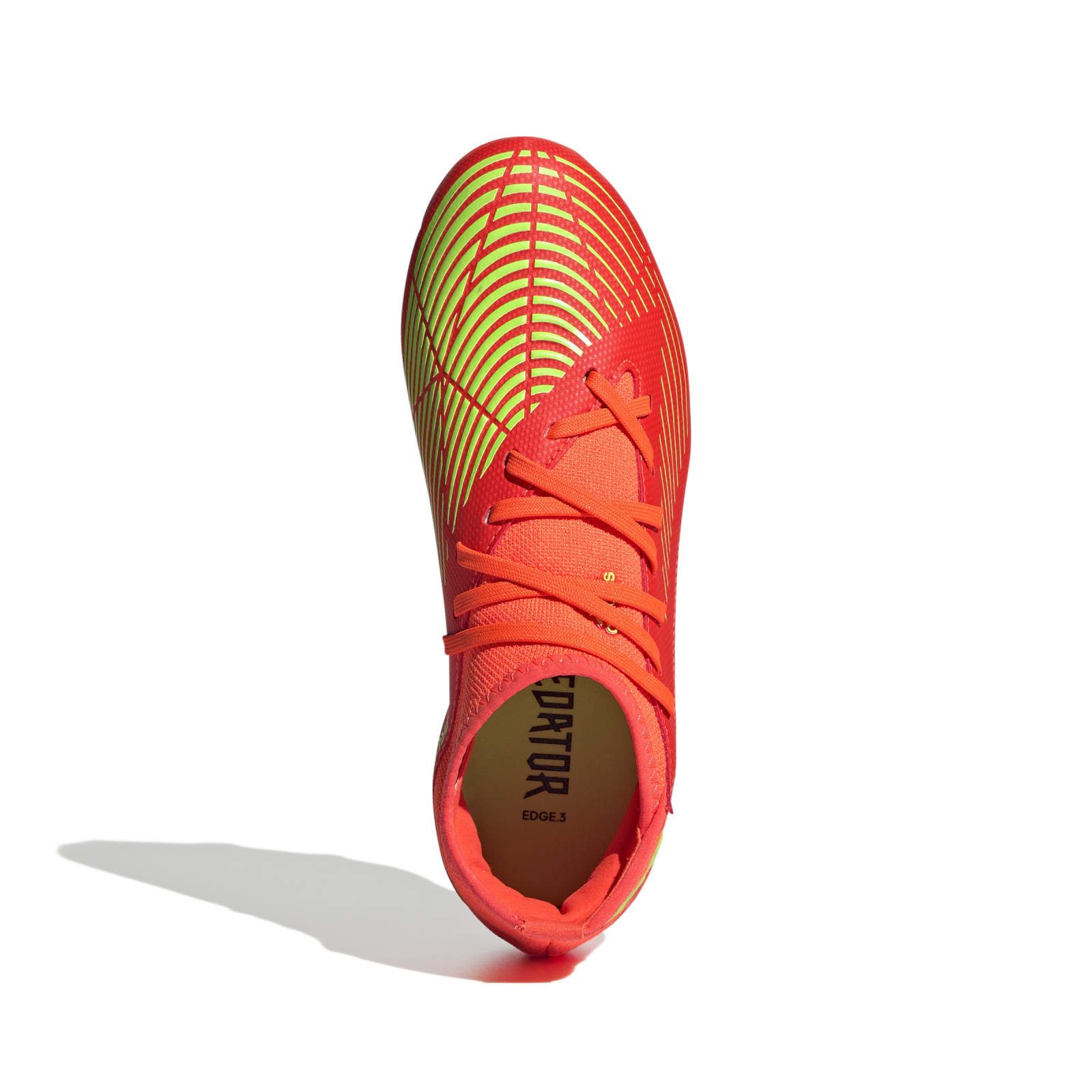 adidas Performance Predator Edge.3 FG (für feste Böden, Naturrasen) solarrot Kinder Fußballschuh – Bild 4 von 5