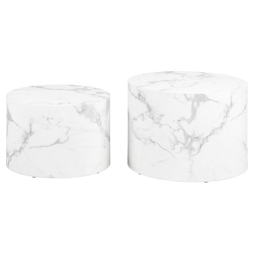 ACTONA GROUP Couchtisch Dice Couchtisch Weiß. (2-St)