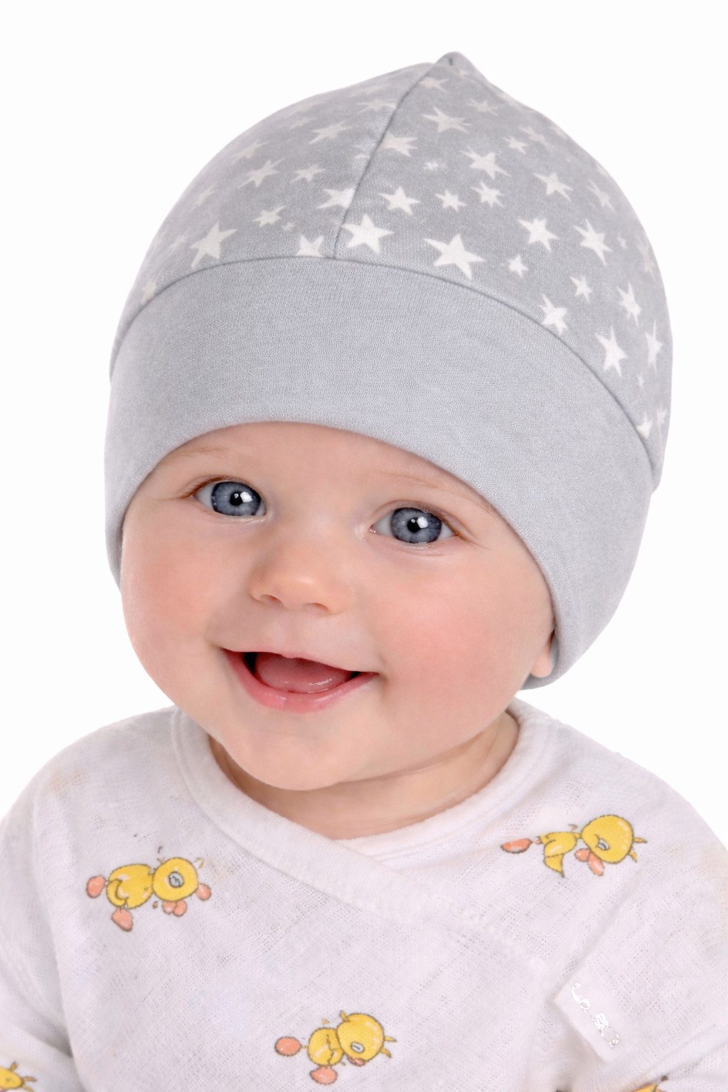 La Bortini Erstlingsmütze Baby Mütze für Neugeborene unisex Haube neutral (Babymütze für Jungen und Mädchen) aus Baumwolle, 32 34 35 36 37 38 39 40 41 42 43 44 45 46 47 48