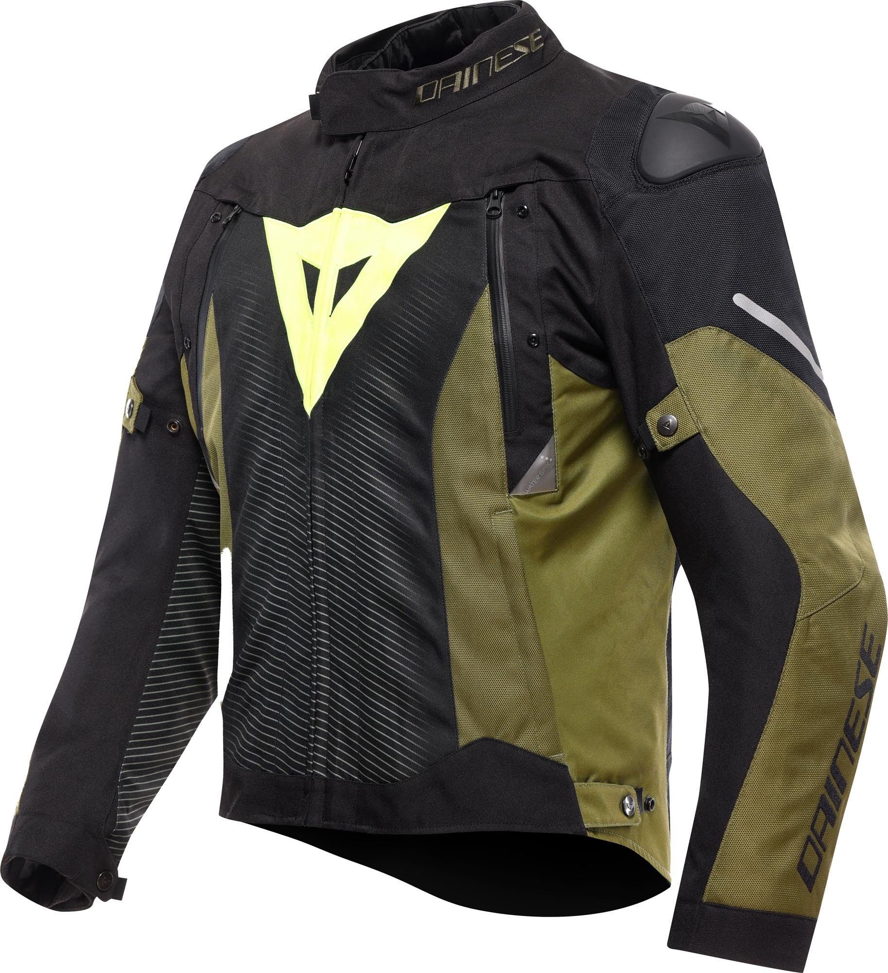 Dainese Motorradjacke Super Sprint D-Dry wasserdichte Motorrad Textiljacke Ellenbogenprotektoren enthalten,herausnehmbares Innenfutter,Schul