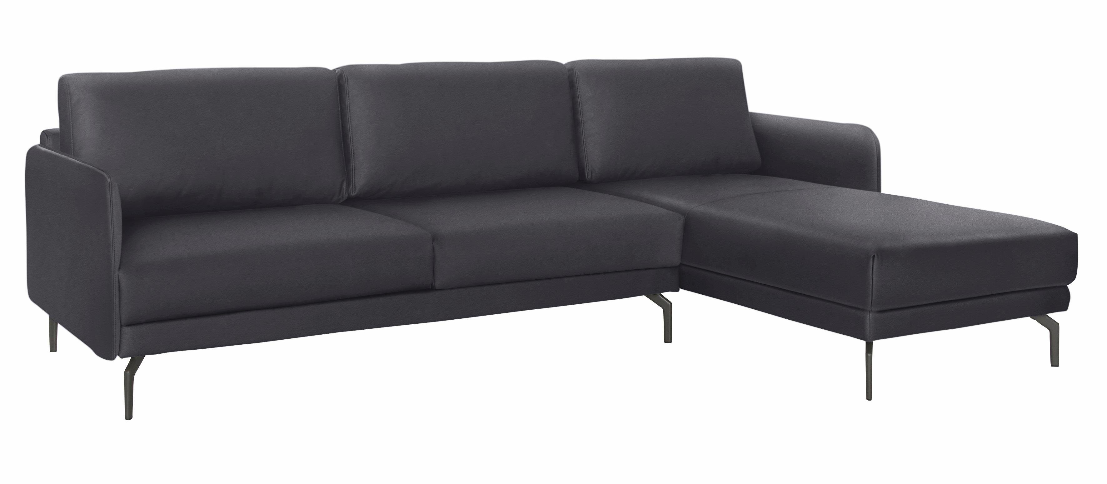 hülsta sofa Ecksofa hs.450, Armlehne sehr schmal, Breite 274 cm, Alugussfuß Umbragrau