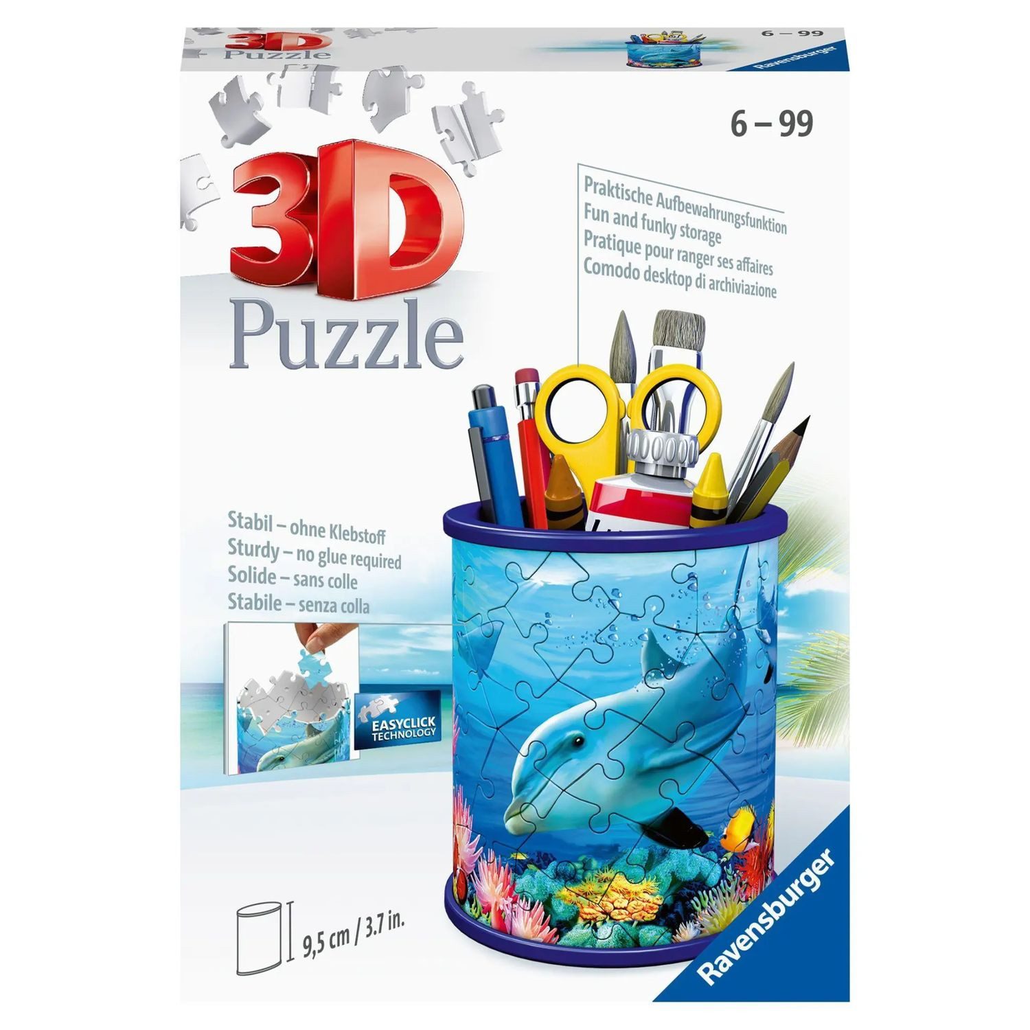 Ravensburger Puzzle Ravensburger 3D Puzzle 11176 - Utensilo Unterwasserwelt - 54 Teile..., 54 Puzzleteile