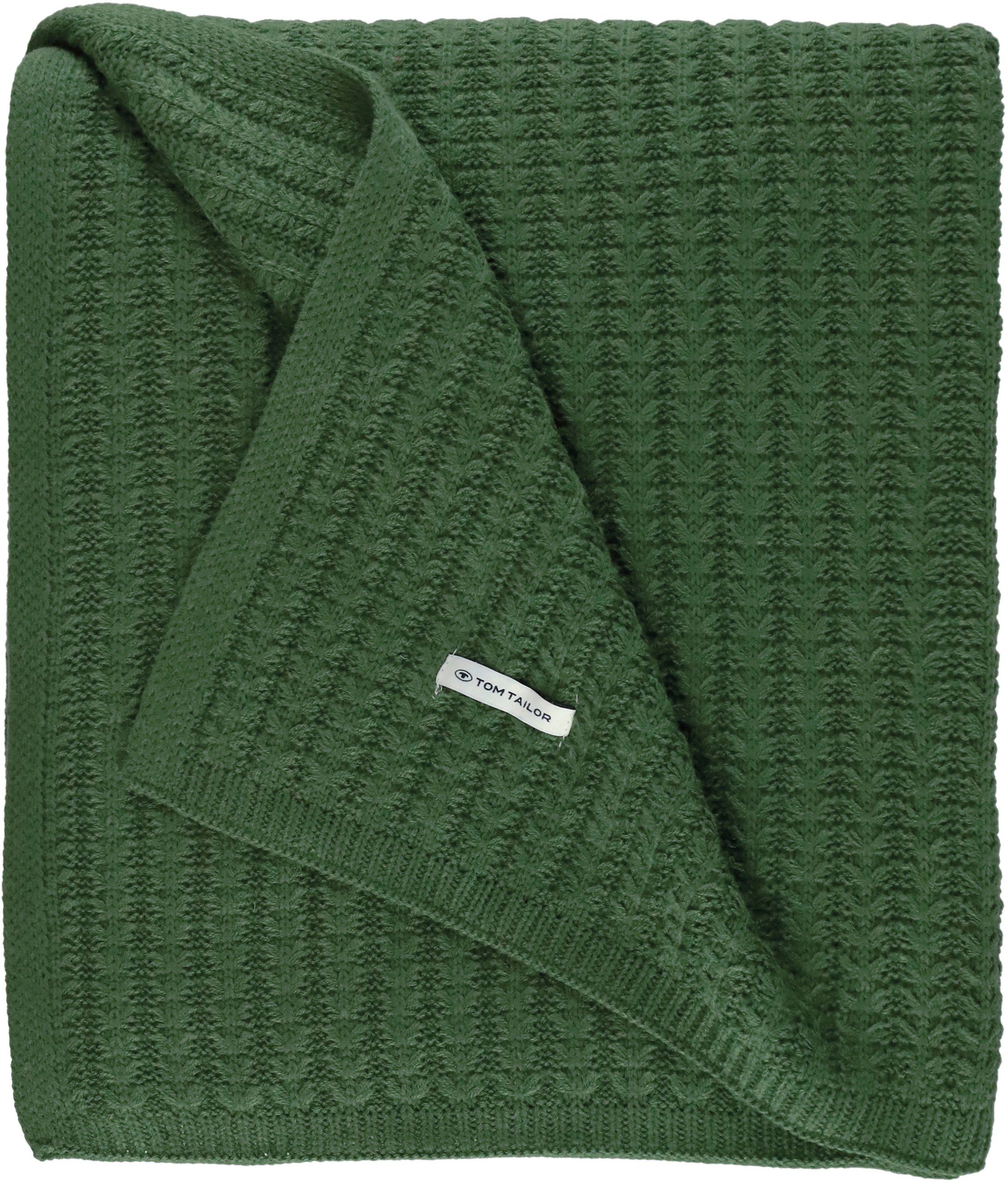 TOM Plaid TAILOR HOME Knitted, grün