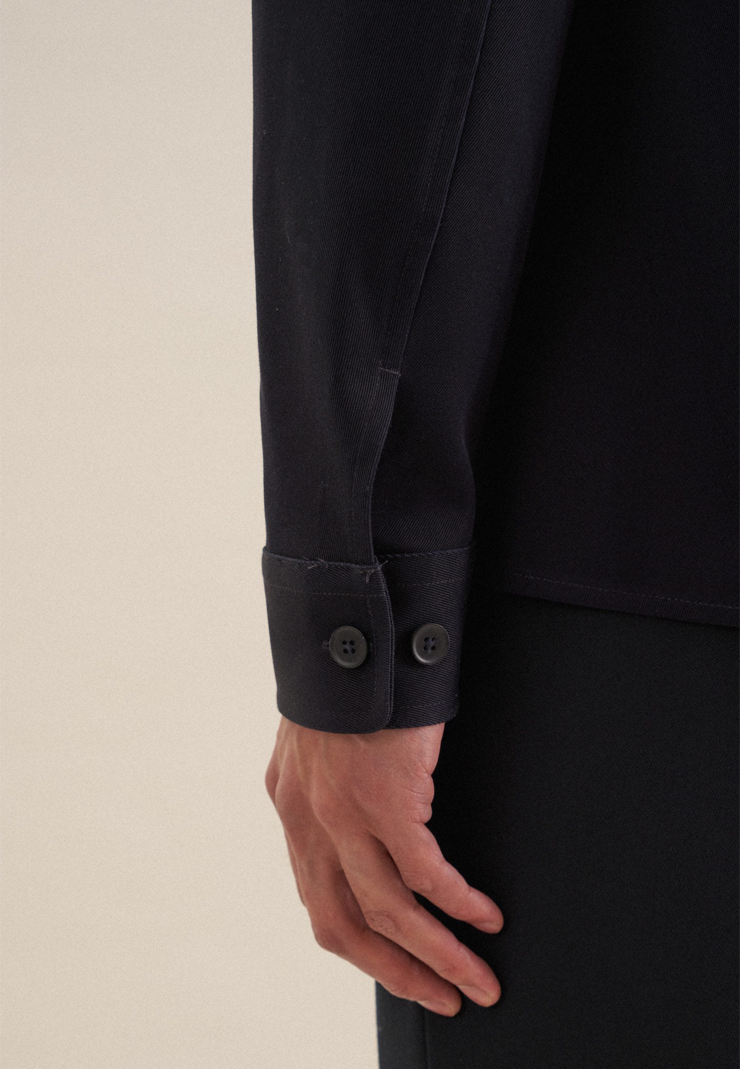 seidensticker Langarmhemd Regular Langarm Kragen Uni