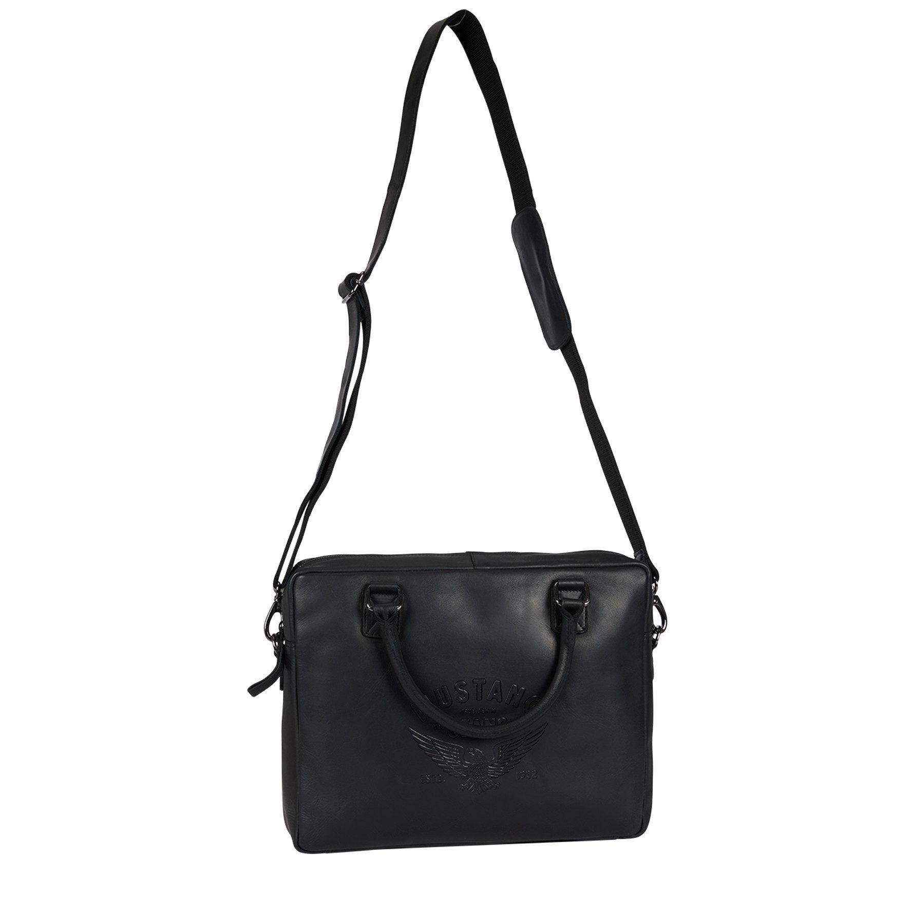 MUSTANG Dokumententasche Valencia, Men Businesstasche, Reisetasche mit auffälliger Logoprägung