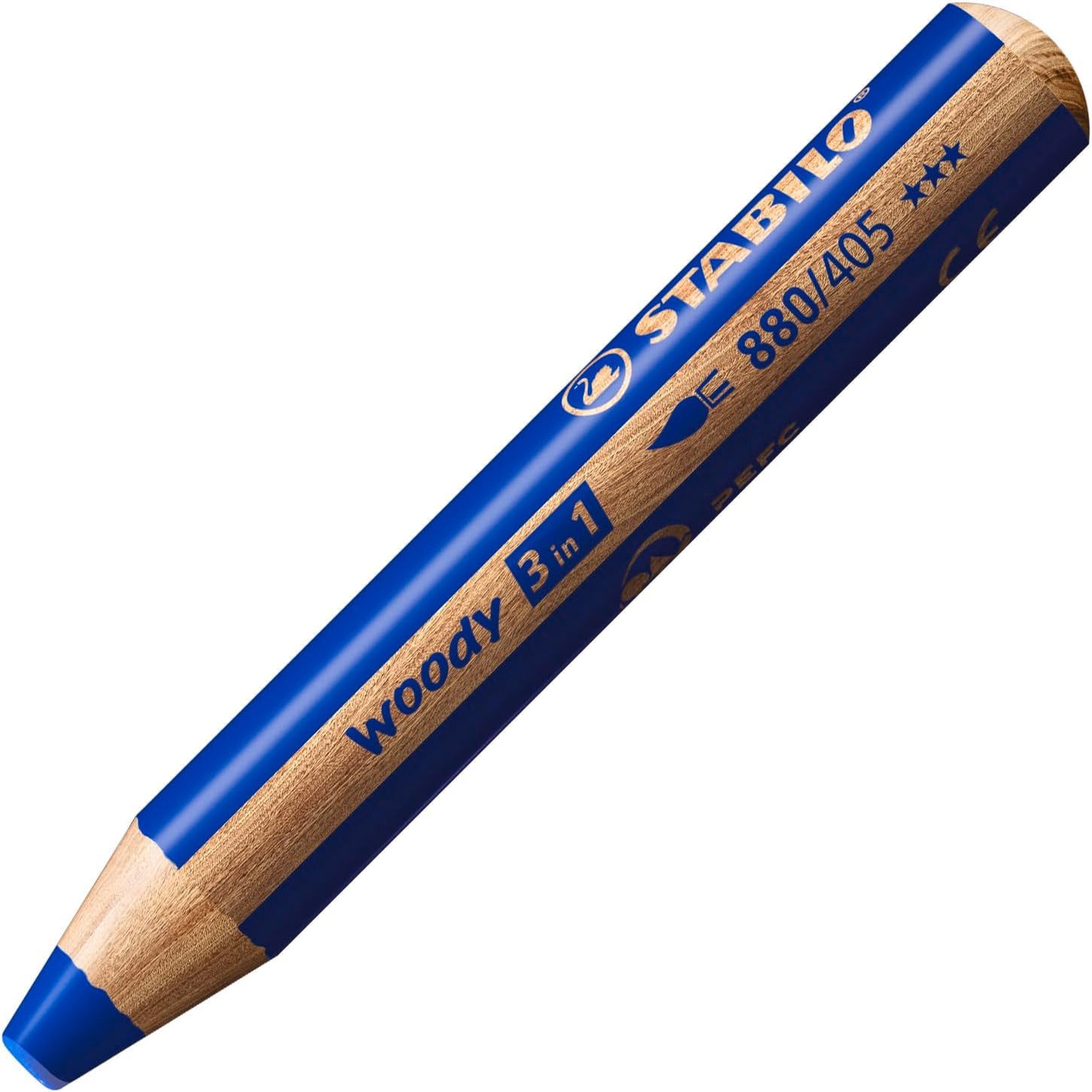 STABILO Buntstift STABILO woody 3in1 Buntstift Ultramarin 10 cm