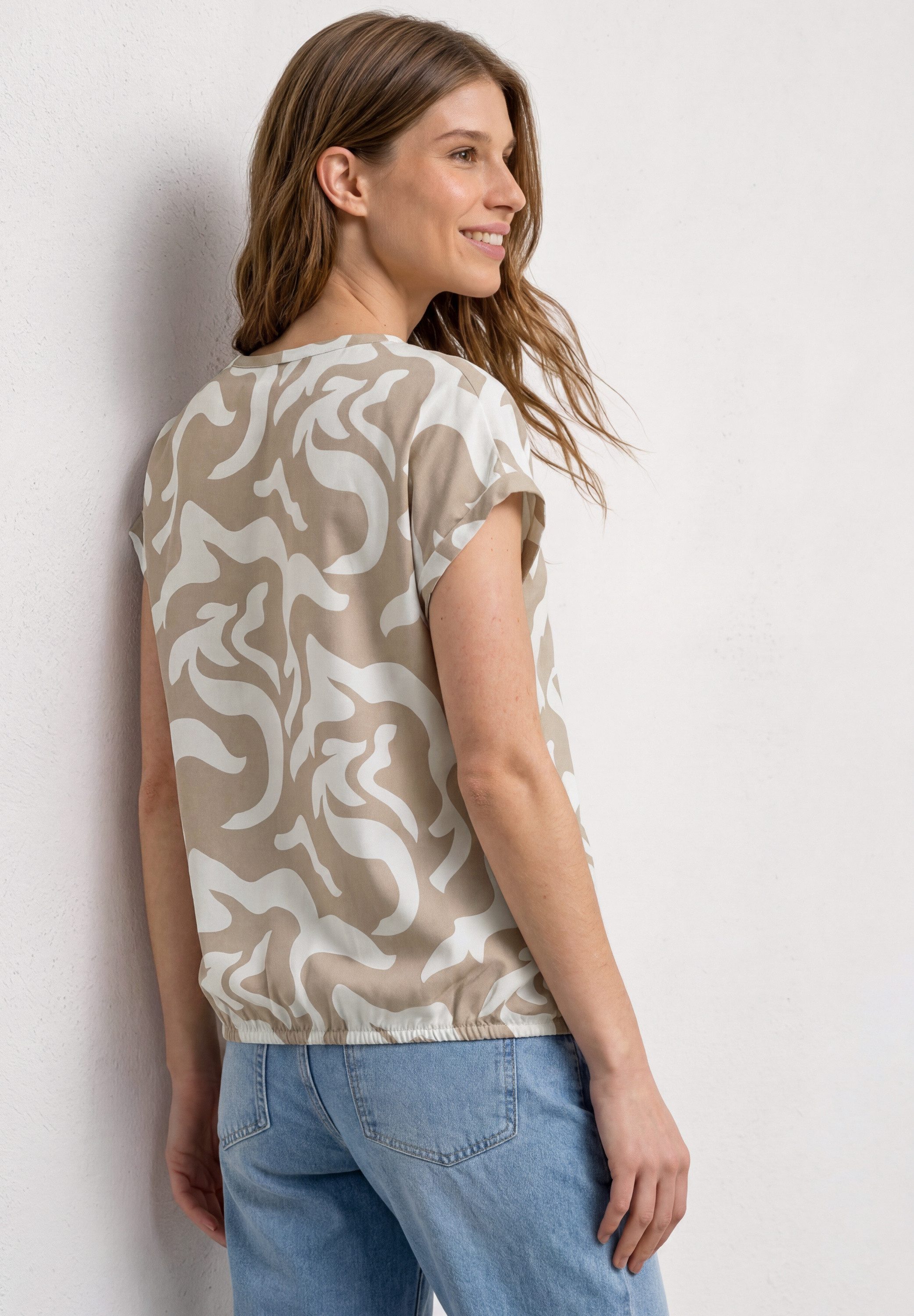STREET ONE Hemdbluse mit allover Print