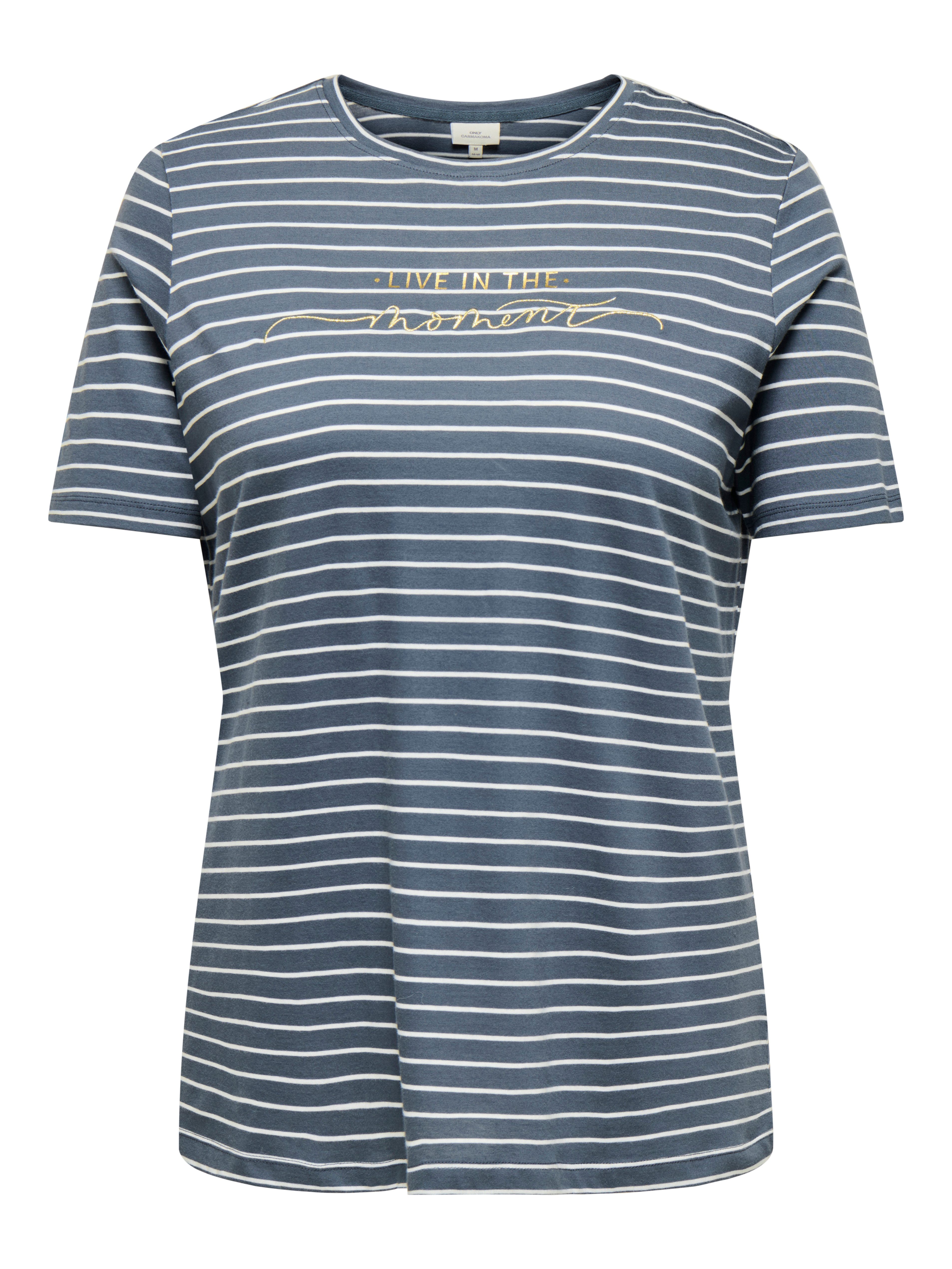 ONLY CARMAKOMA T-Shirt CARJOSHUA S/S O-NECK REG TEE JRS Baumwolle, Regular Fit