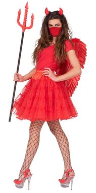 Funny Fashion Kostüm Glitzer Petticoat für Damen 45 cm - Rot