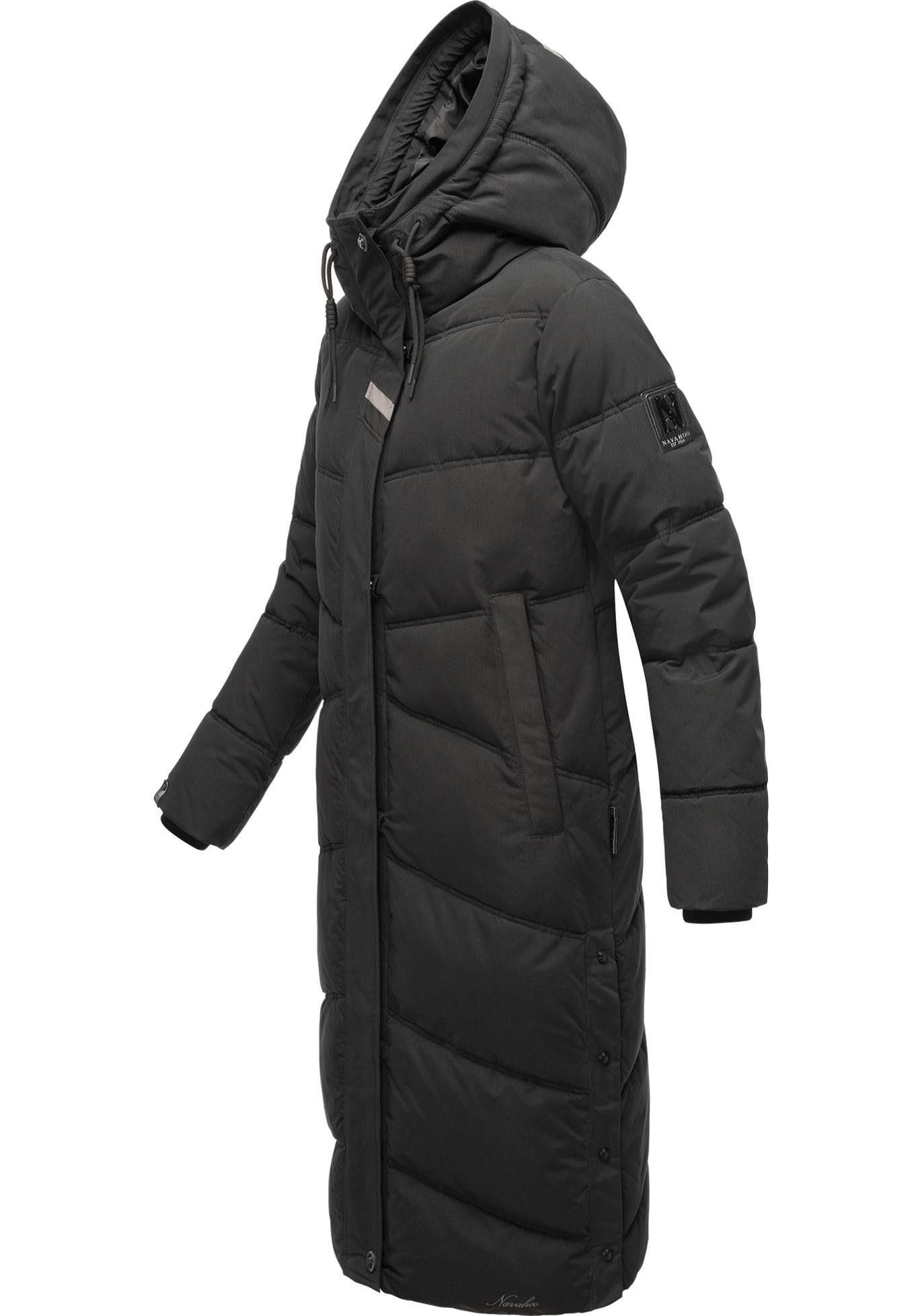 Navahoo Steppmantel Kuschelmausi Moderner Damen Wintermantel mit großer Kapuze – Bild 2 von 5