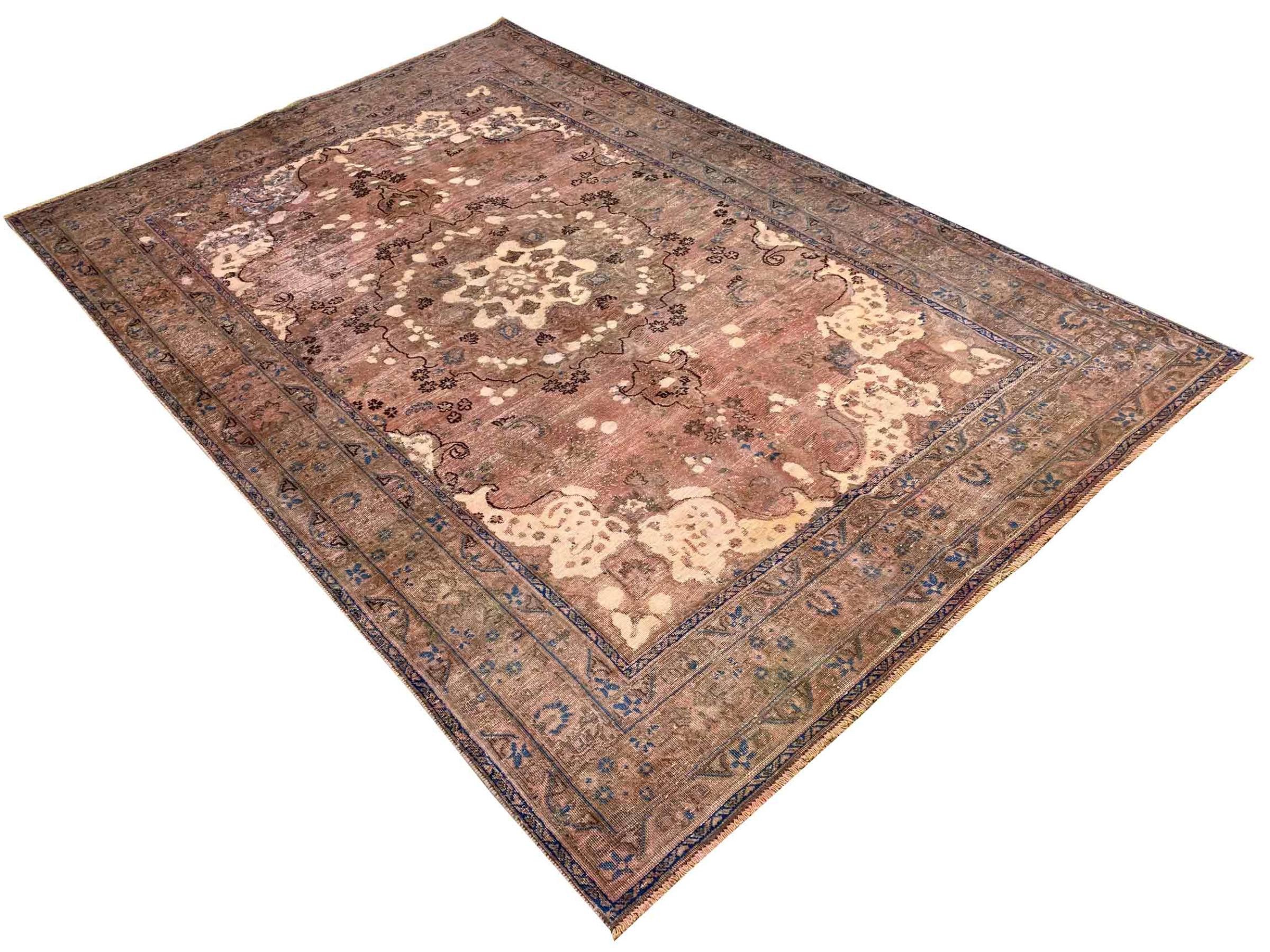 Nain Trading Orientteppich Vintage 191x288 Handgeknüpfter Moderner Orientteppich / Perserteppich, rechteckig, Höhe: 8 mm