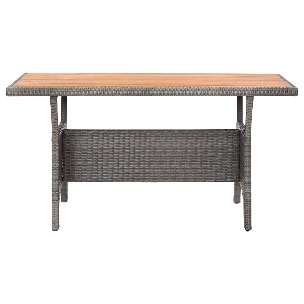 vidaXL Gartentisch Gartentisch Grau 120x70x66 cm günstig online kaufen