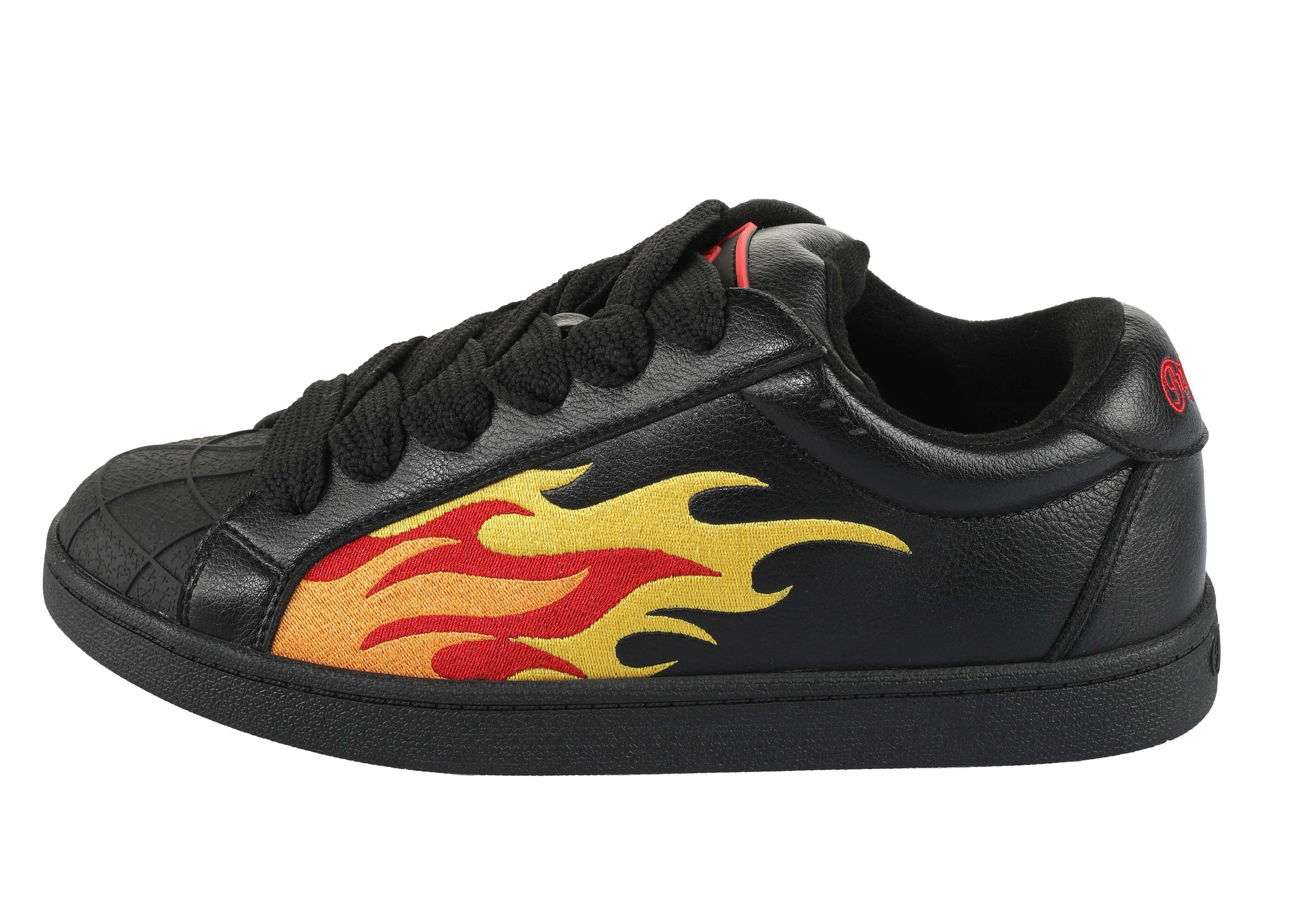 Buffalo LIBERTY Sneaker, Freizeitschuh, Halbschuh, Schnürschuh mit Flammen- günstig online kaufen