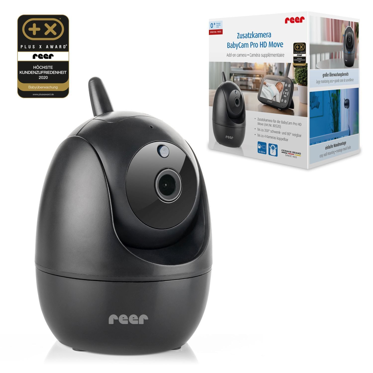 Reer Video-Babyphone Video Babyphone, Video Babyphone, 1-tlg., bis zu 300 Meter Reichweite, bis zu 300 Meter Reichweite