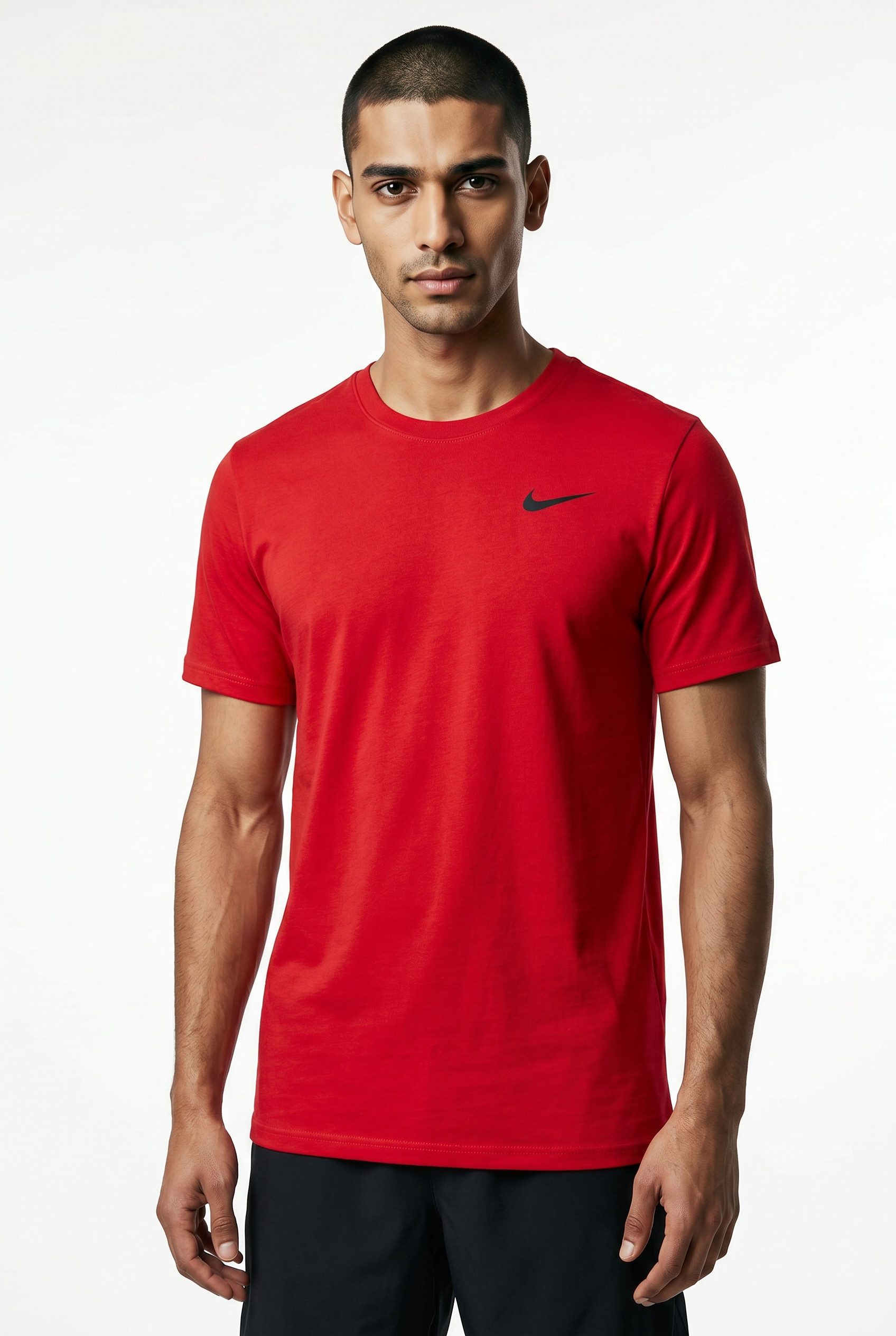 Nike Funktionsshirt M NK DF TEE STD FLEX mit Kapuze, aus angerauter Sweatware, in normaler Länge