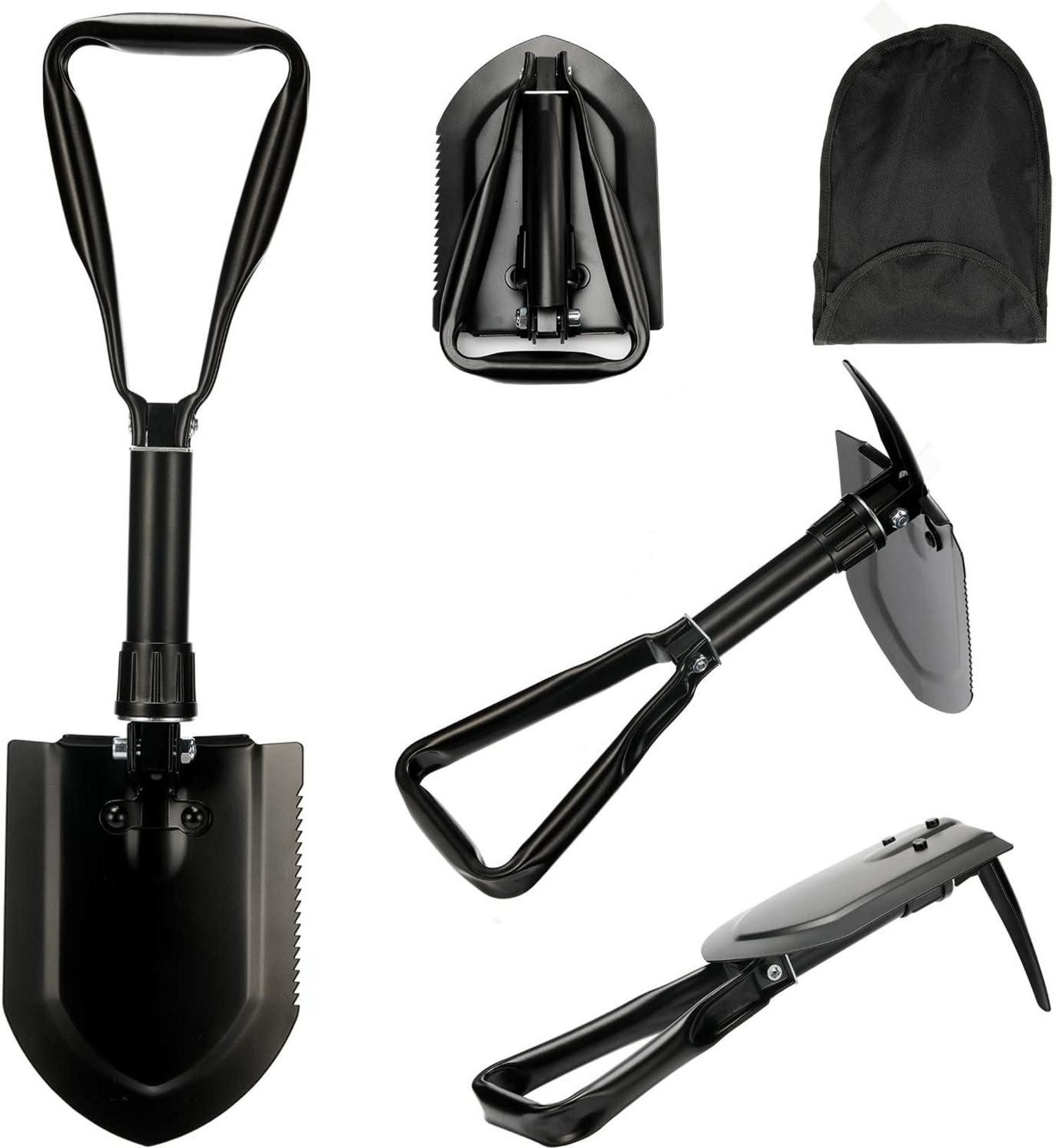 LuxusKollektion Schaufel Klappspaten 58cm Kohlenstoffstahl Camping Schaufel Outdoor Wandern