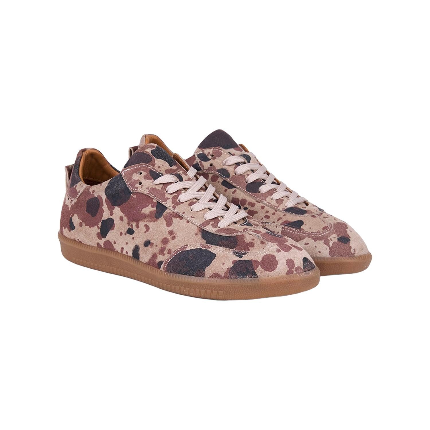Desa DESA Damen-Sneaker aus bedrucktem Wildleder Sneaker