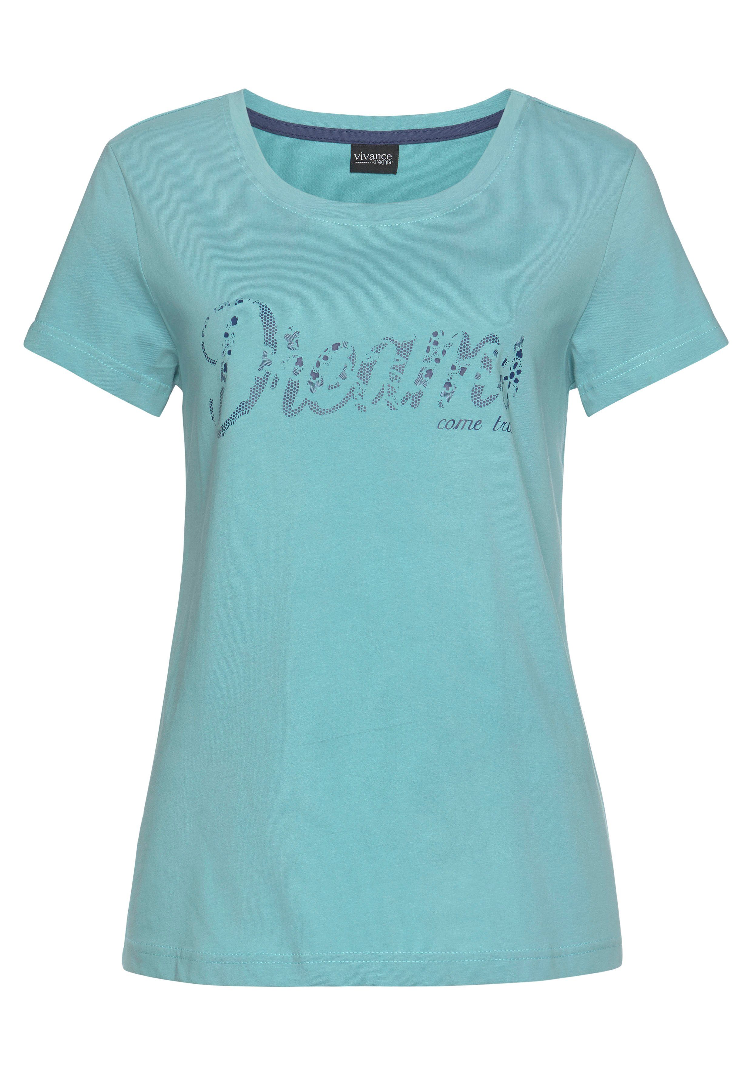 Vivance Dreams by Lascana Pyjama mit Frontschriftzug – Bild 4 von 5