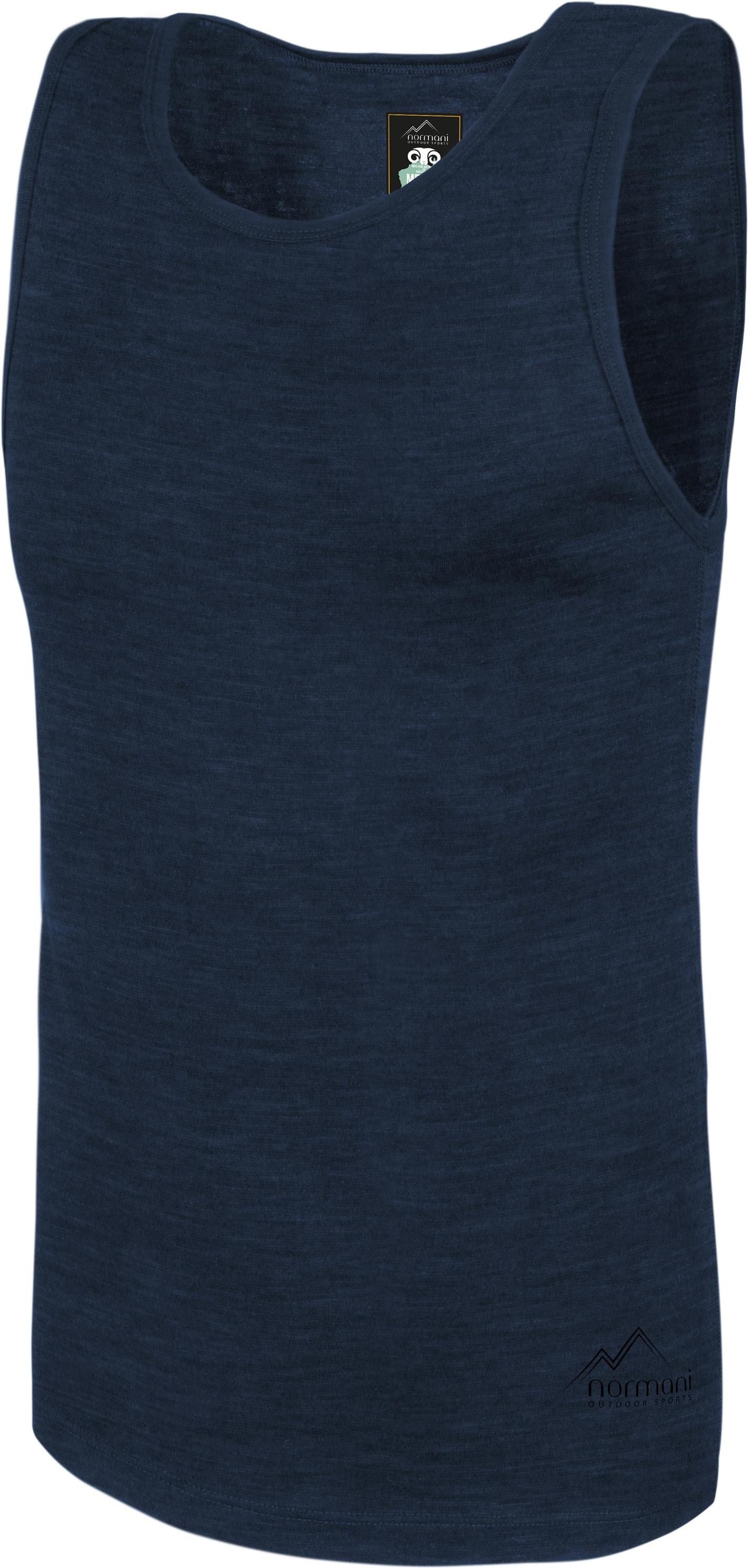 normani Unterhemd Herren Merino Unterhemd Alice Springs Funktionsunterhemd Sportunterhemd Tanktop 100% Merinowolle – Bild 2 von 3