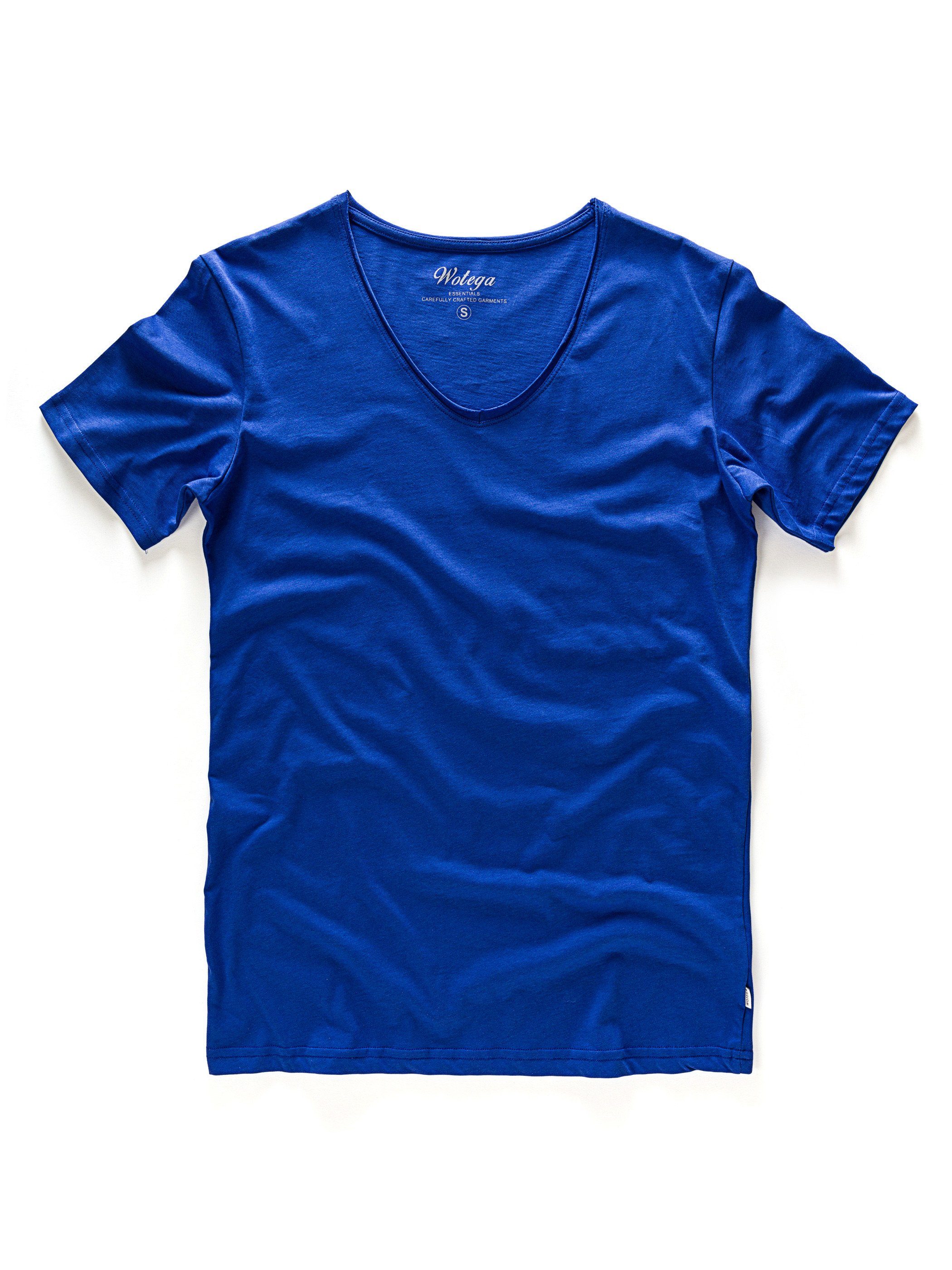 WOTEGA V-Shirt Nasus (deep Blau V-Neck 193950) Basic Tee ultramarine