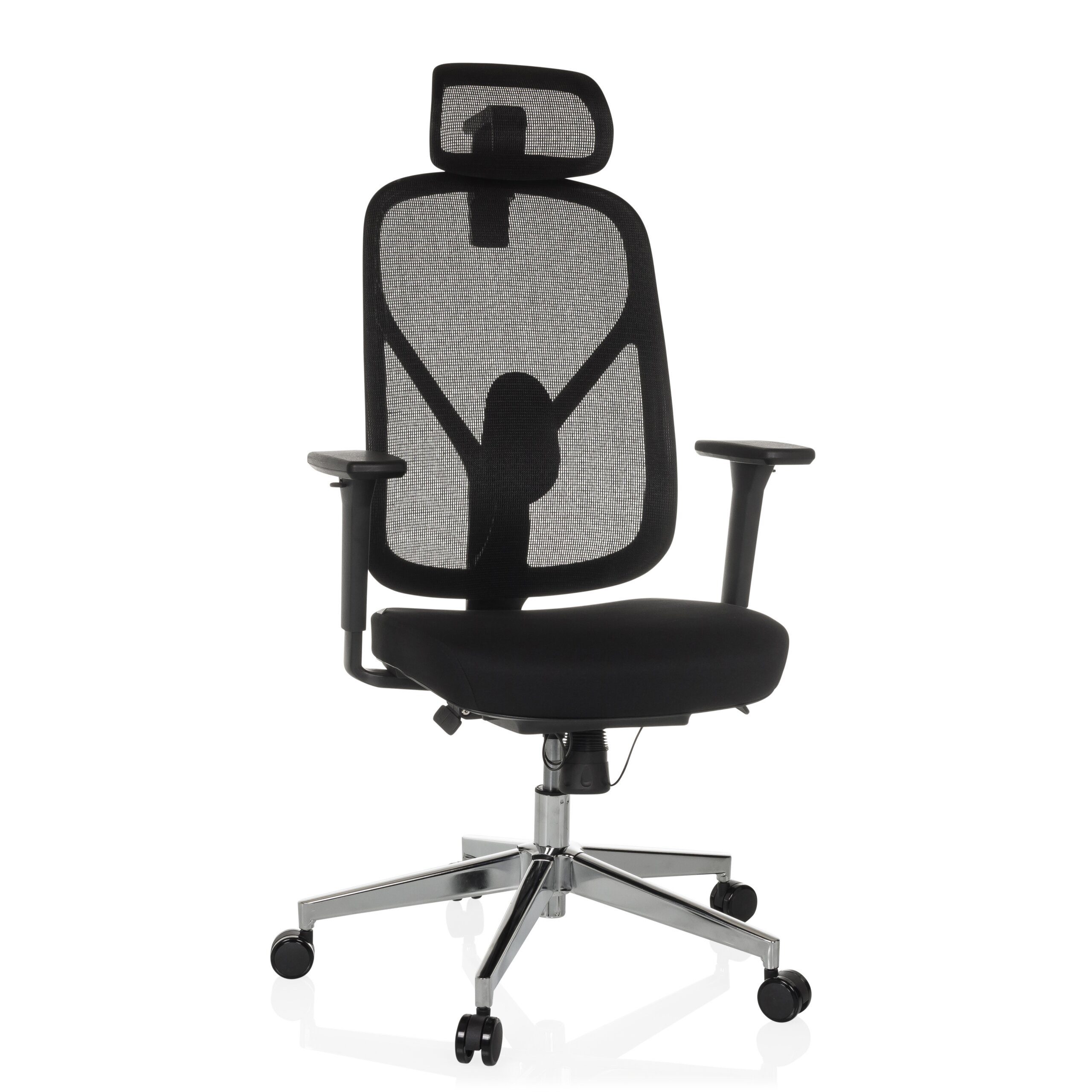 hjh OFFICE Drehstuhl Profi Bürostuhl Raloo Pro Stoff / Netzstoff (1 St), Ergonomischer Chefsessel, Schreibtischstuhl höhenverstellbar