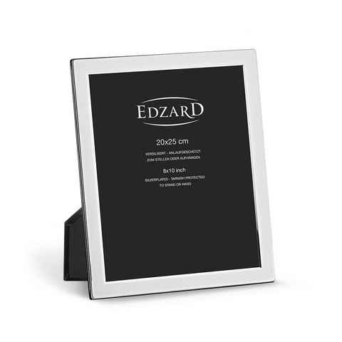 EDZARD Bilderrahmen Salerno, versilbert und anlaufgeschützt, für 20x25 cm Foto