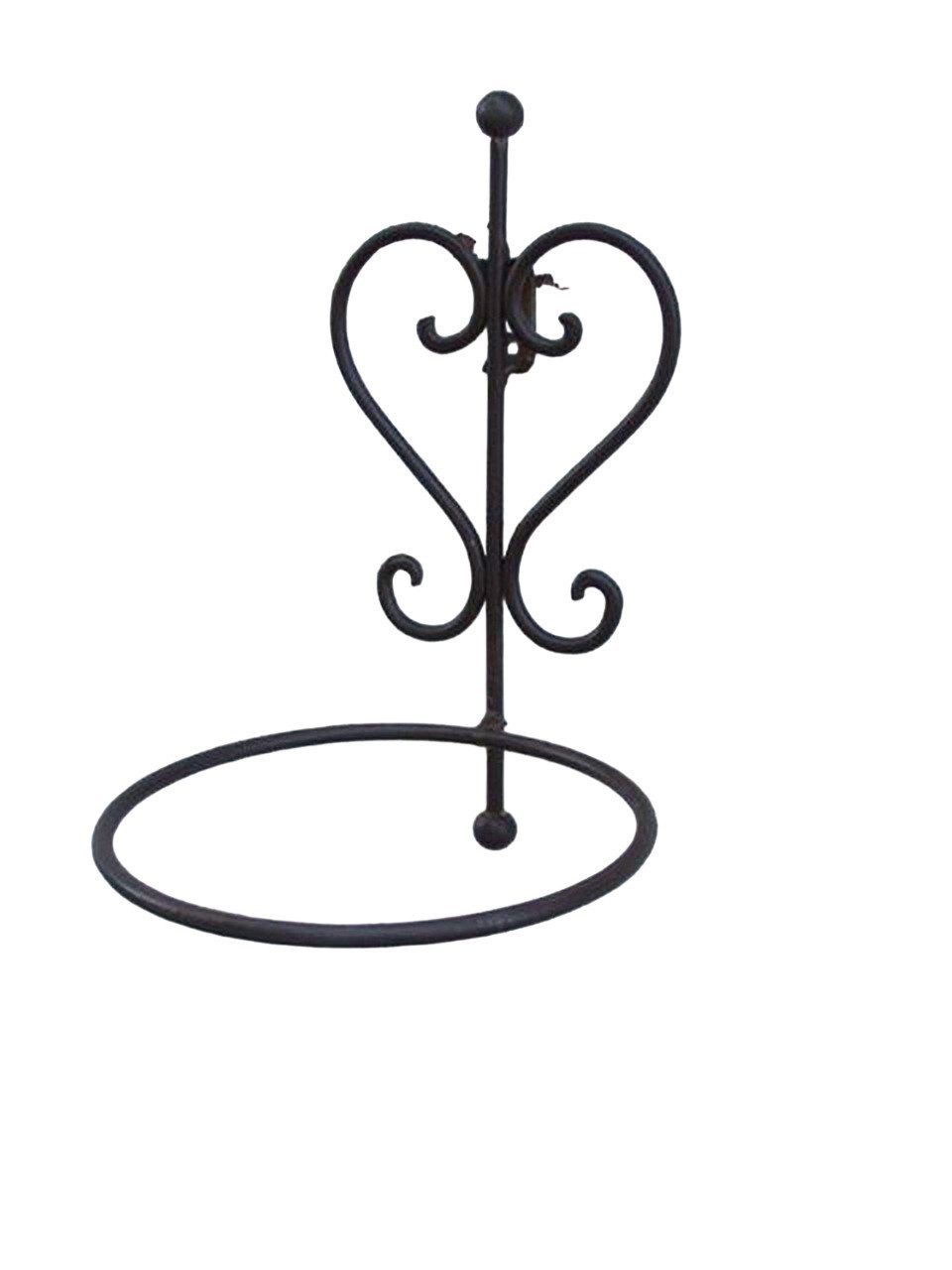 Deko-Impression Wanddekoobjekt Verzierter Topfhalter, Wandhalter, Eisen, Bl günstig online kaufen