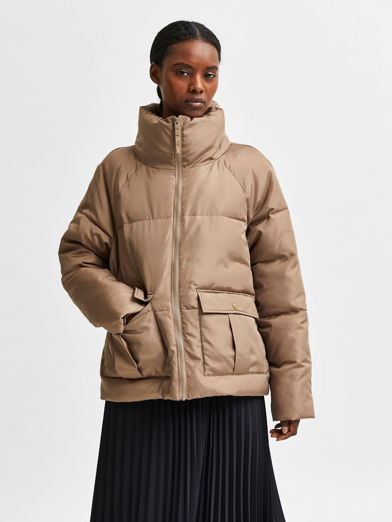SELECTED FEMME Winterjacke »3863« (lang, 1-St., Reißverschluss) Damen  SELECTED Winter Jacke Warm Wattierte Puffer Jacket SLFDASA online kaufen |  OTTO