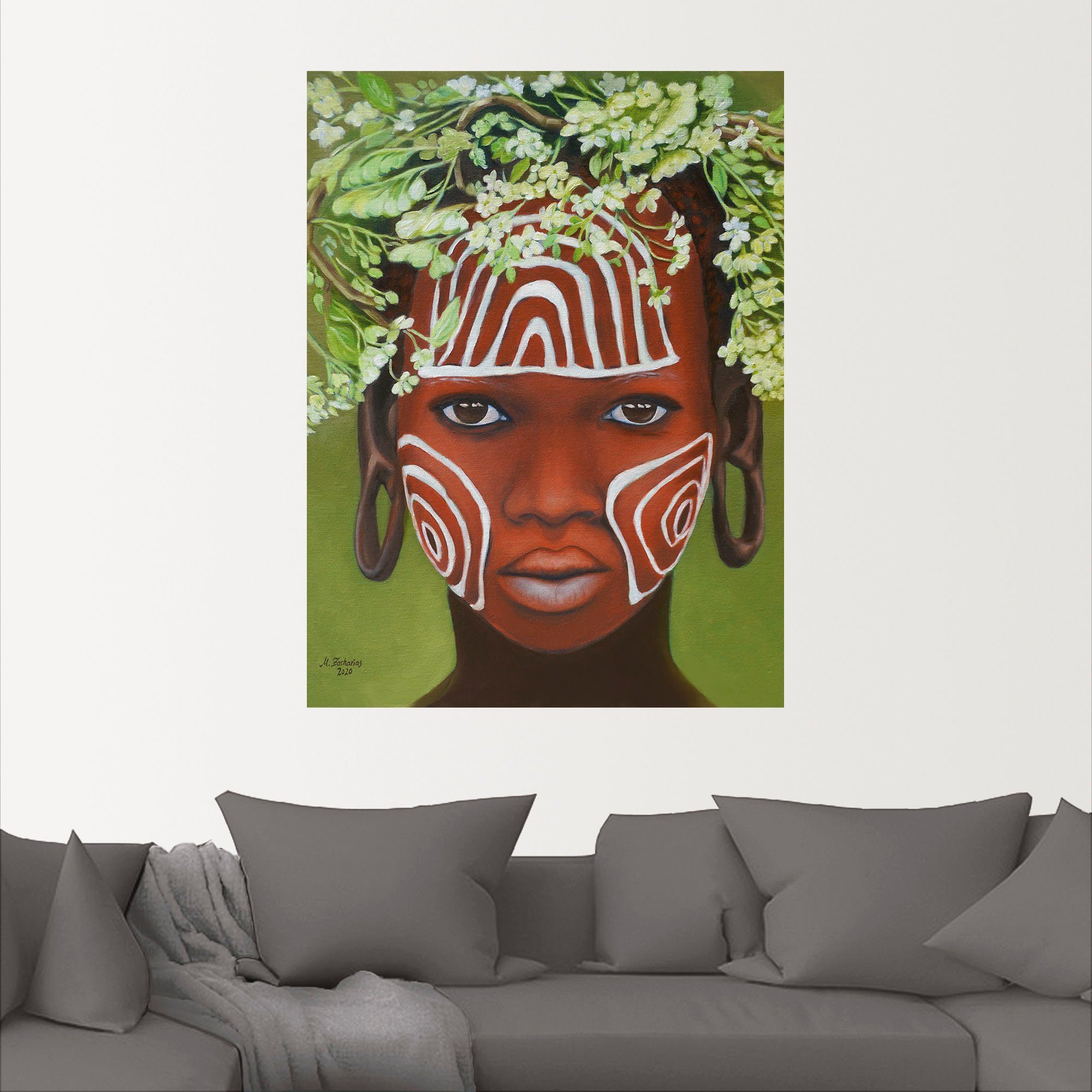 Artland Wandbild Afrikanische Schönheit, Bilder von Frauen (1 St), als  Alubild, Leinwandbild, Wandaufkleber oder Poster in versch. Größen | Poster