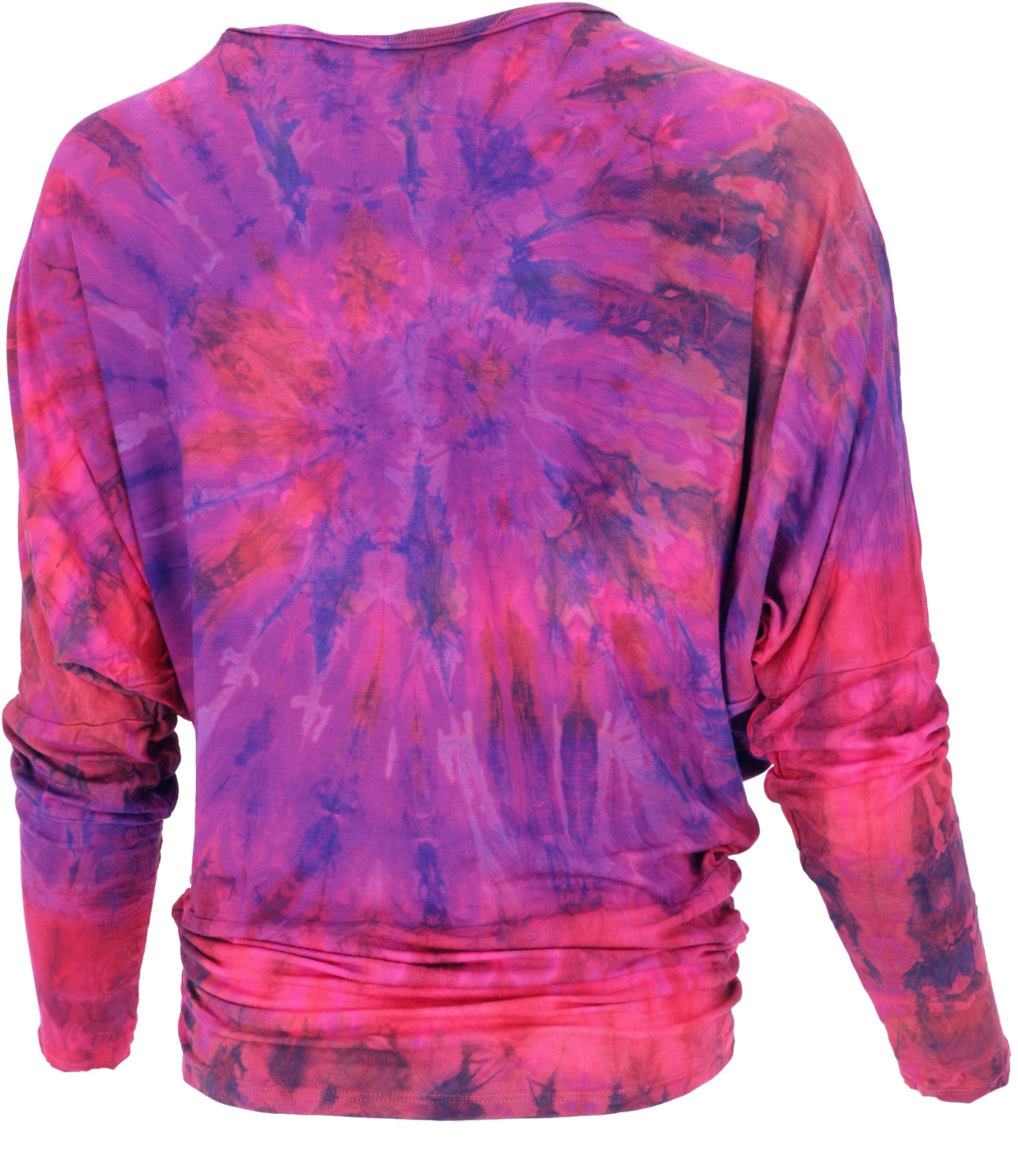 Guru-Shop Longsleeve Batik Hippie Shirt, Unikat Boho Langarmshirt.. alterna günstig online kaufen